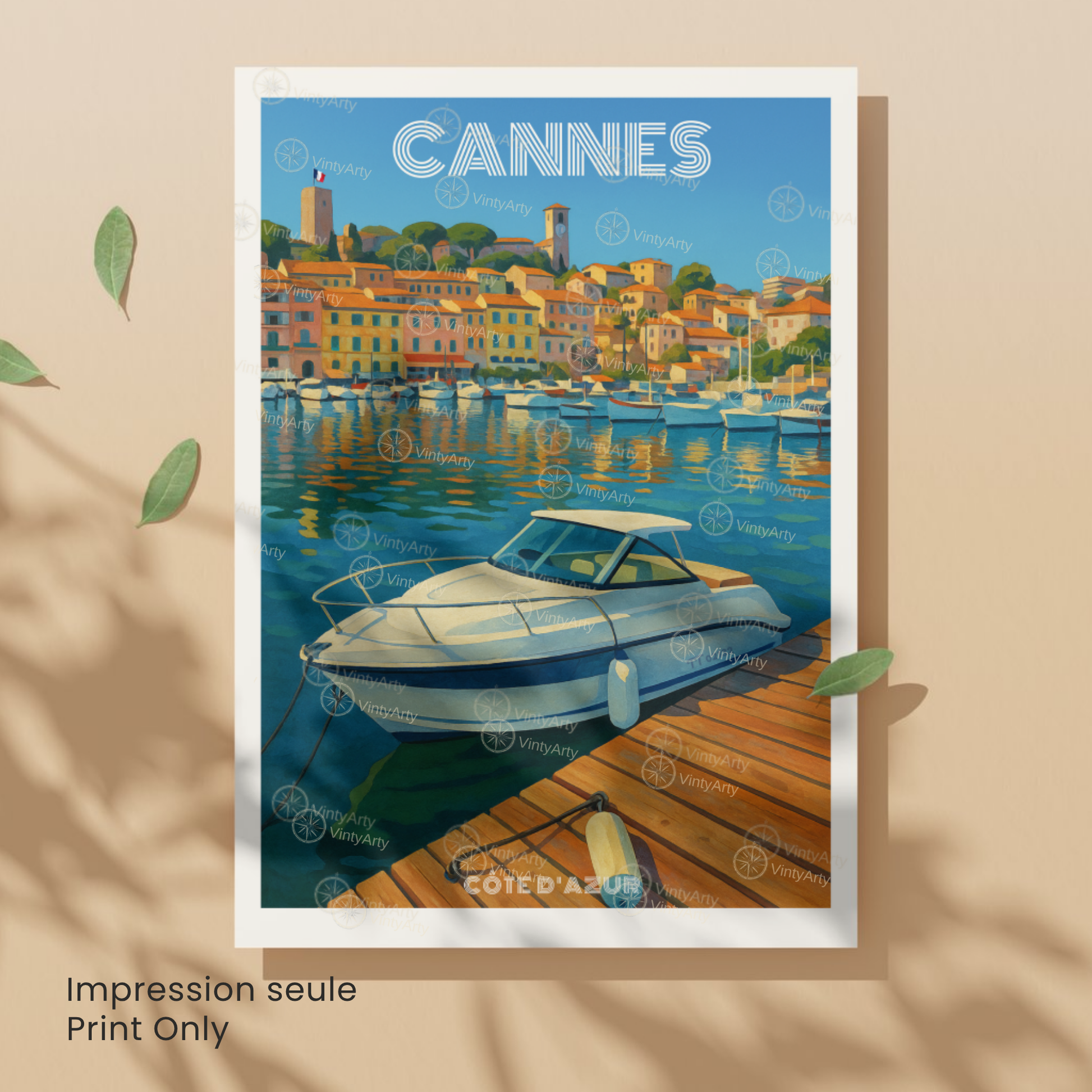 Affiche Cannes | Poster Côte d’Azur | Affiche France