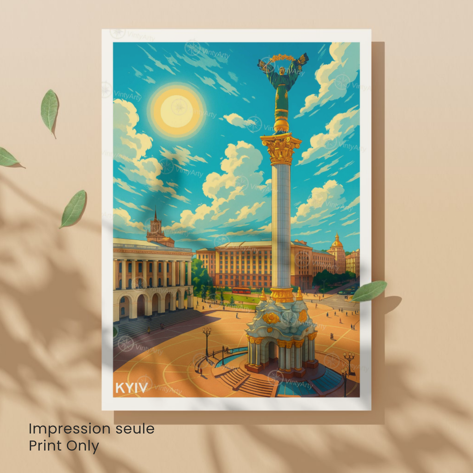 Affiche Kyiv | Impression murale Kyiv | Affiche Ukraine