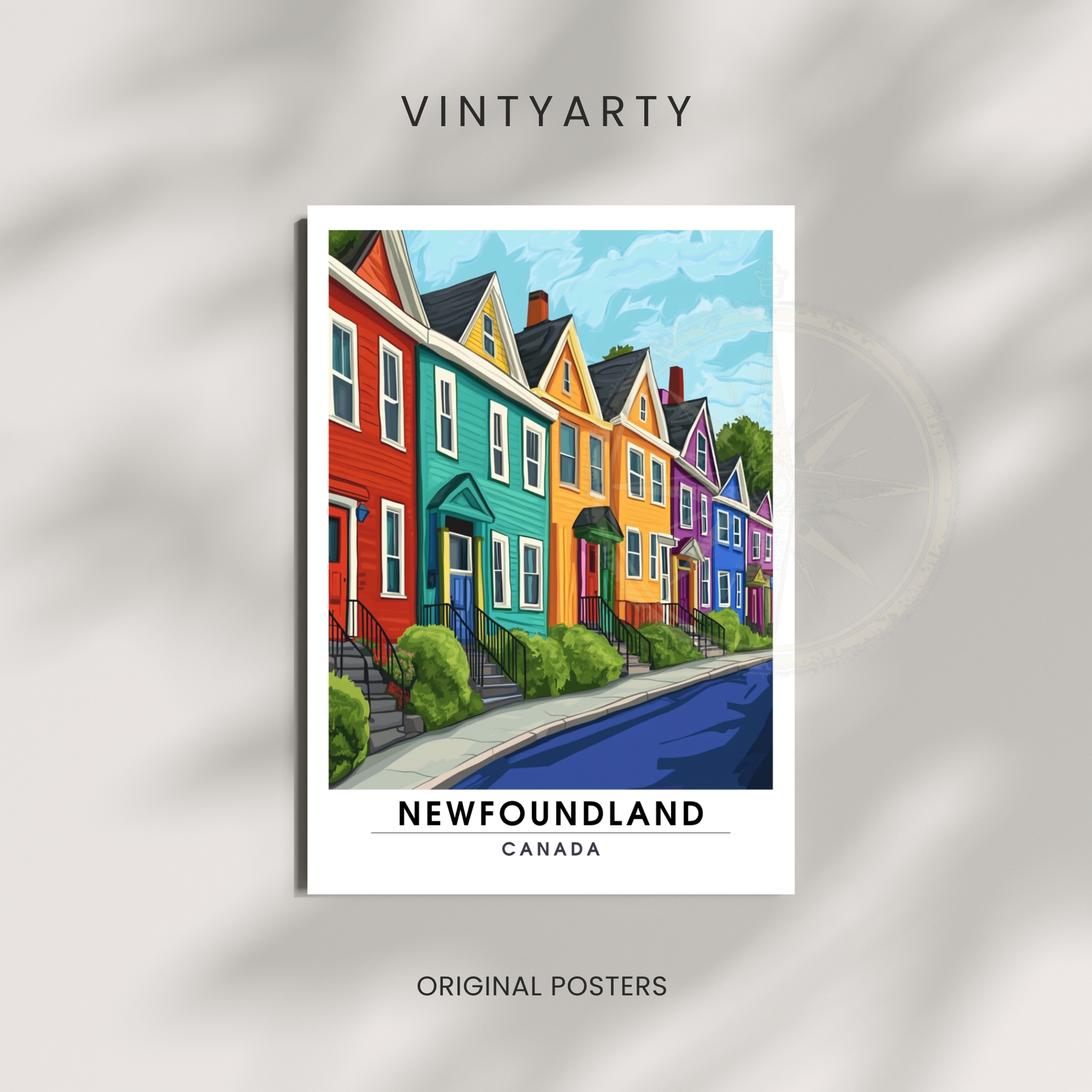 Affiche Terre Neuve | Poster Murale Canada | Affiche Canada