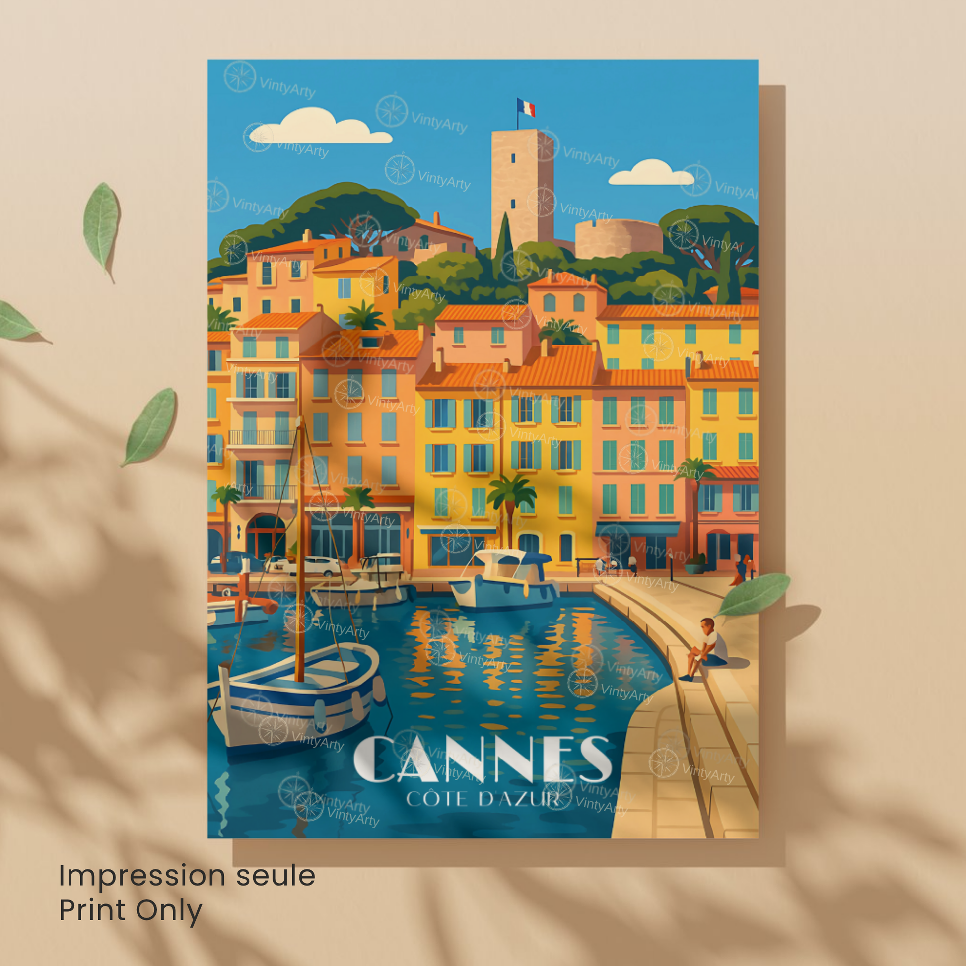 Affiche Cannes | Poster Côte d’Azur | Affiche France