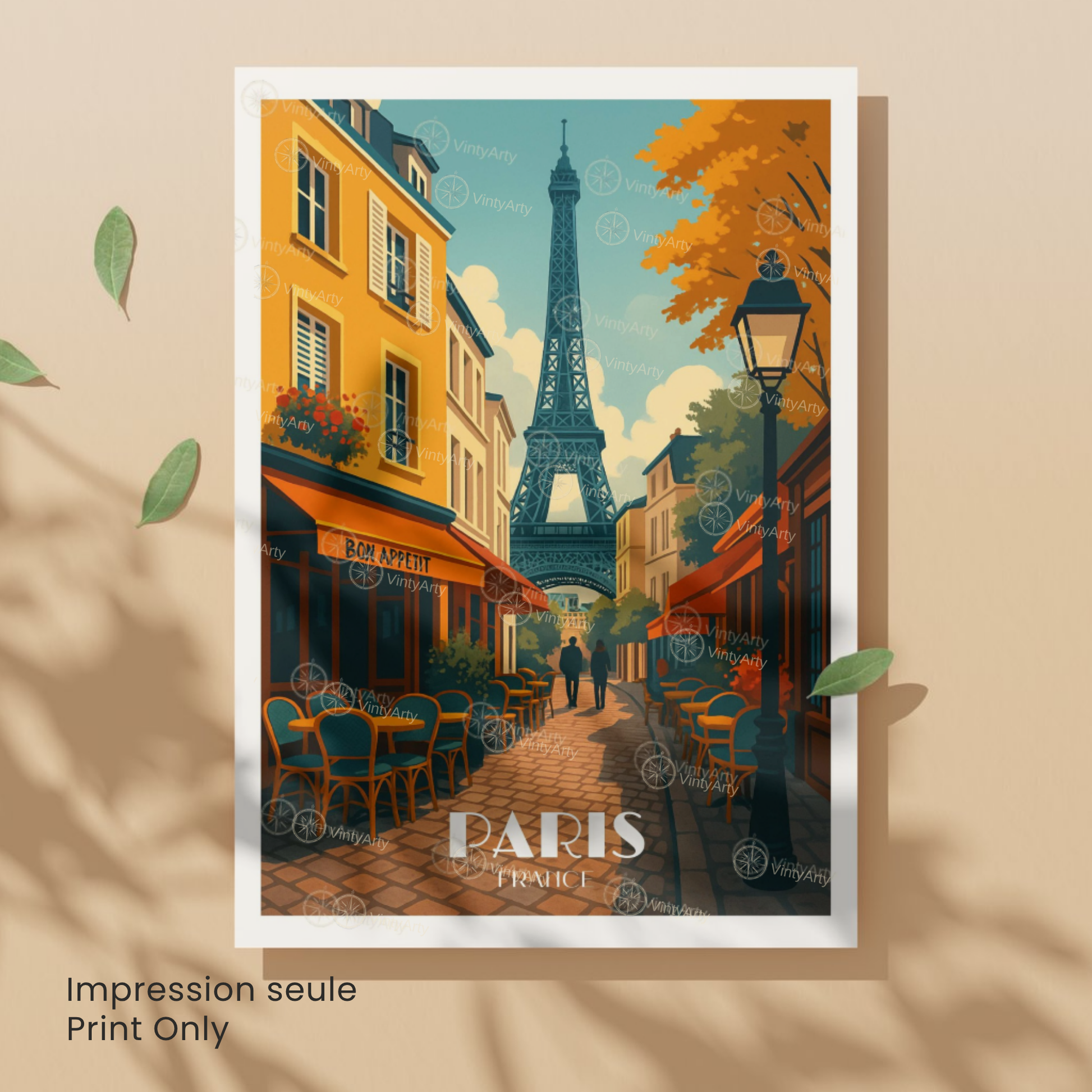 Affiche Paris | Impression déco Tour Eiffel | Affiche France