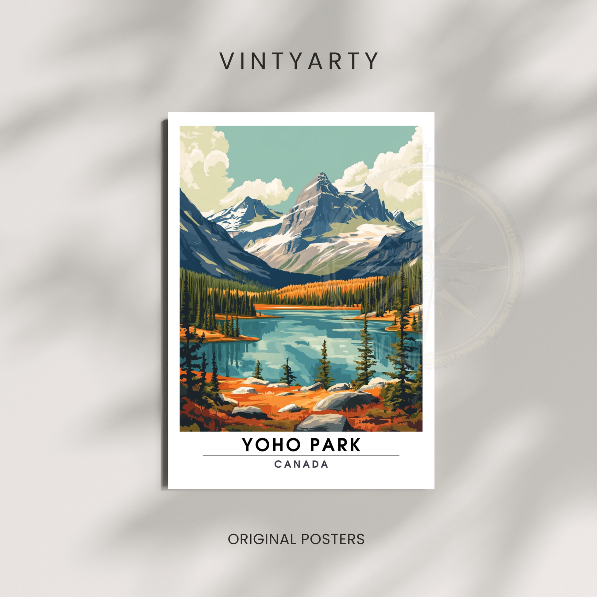 Affiche Parc national de Yoho | Poster décoratif Canada | Affiche Canada