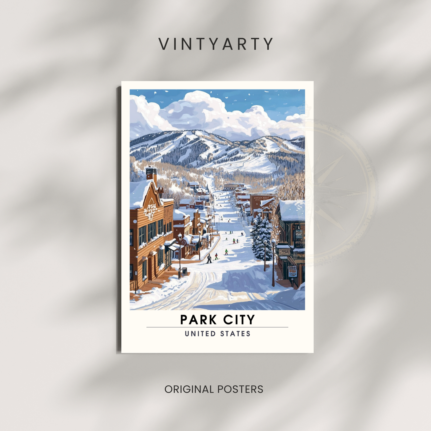 Affiche Park City, USA | impression Park City | Affiche Ski | Utah