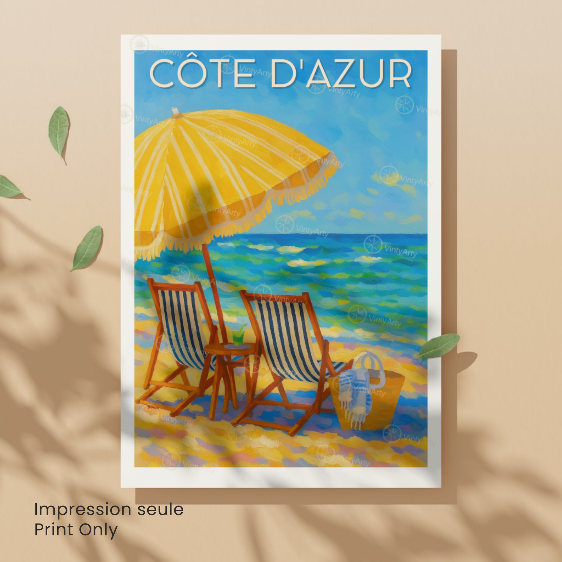 Affiche Côte d’Azur | Impression Côte d’Azur | Affiche France