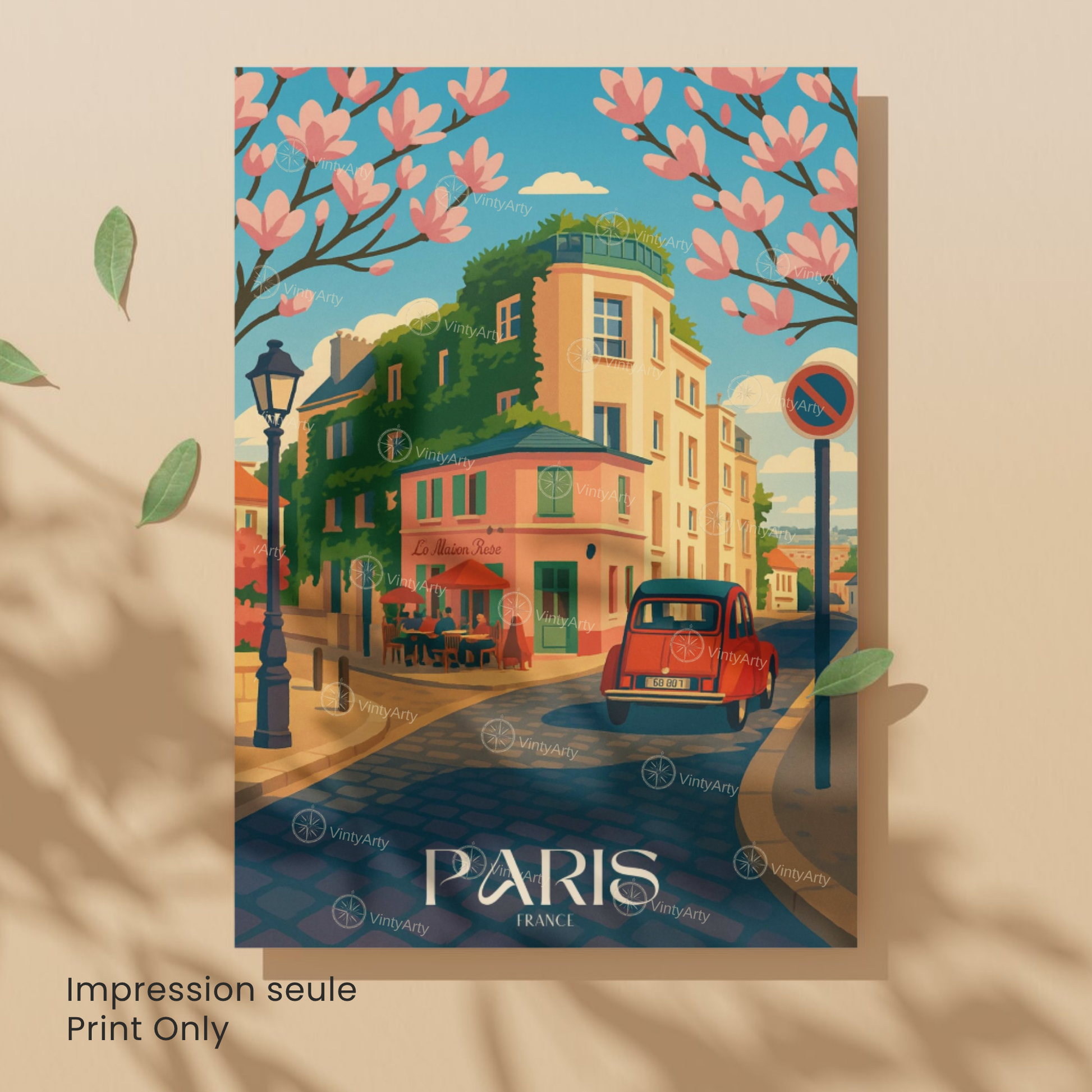 Affiche Paris | Poster décoratif Montmartre - Sacré Cœur | Affiche France