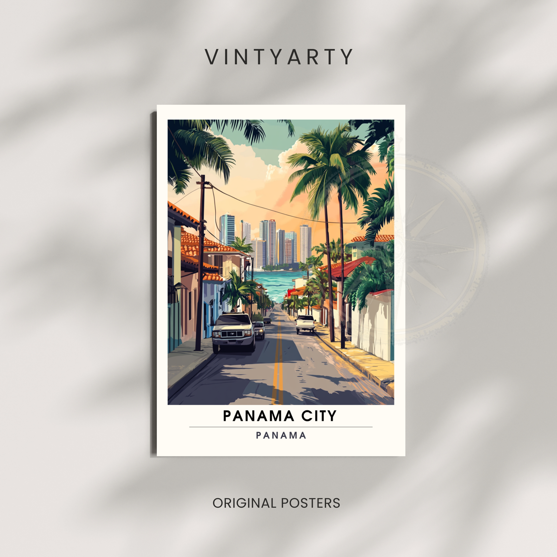 Affiche Ville de Panama | Impression Panama | Affiche Panama