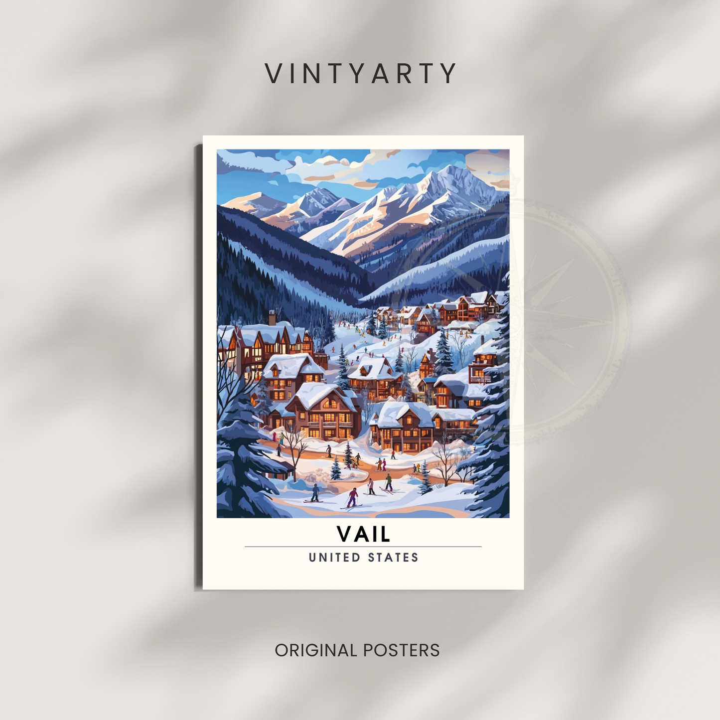 Affiche Vail, USA | impression Vail | Affiche Ski | Colorado