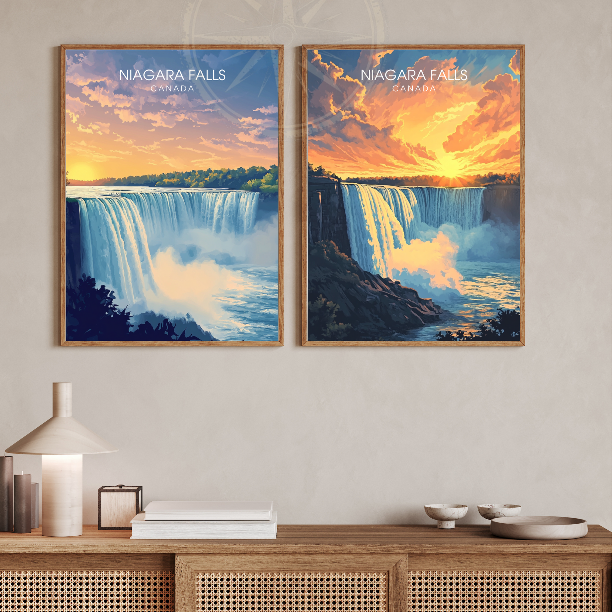 Affiche Chutes du Niagara | Poster Canada | Affiche Canada