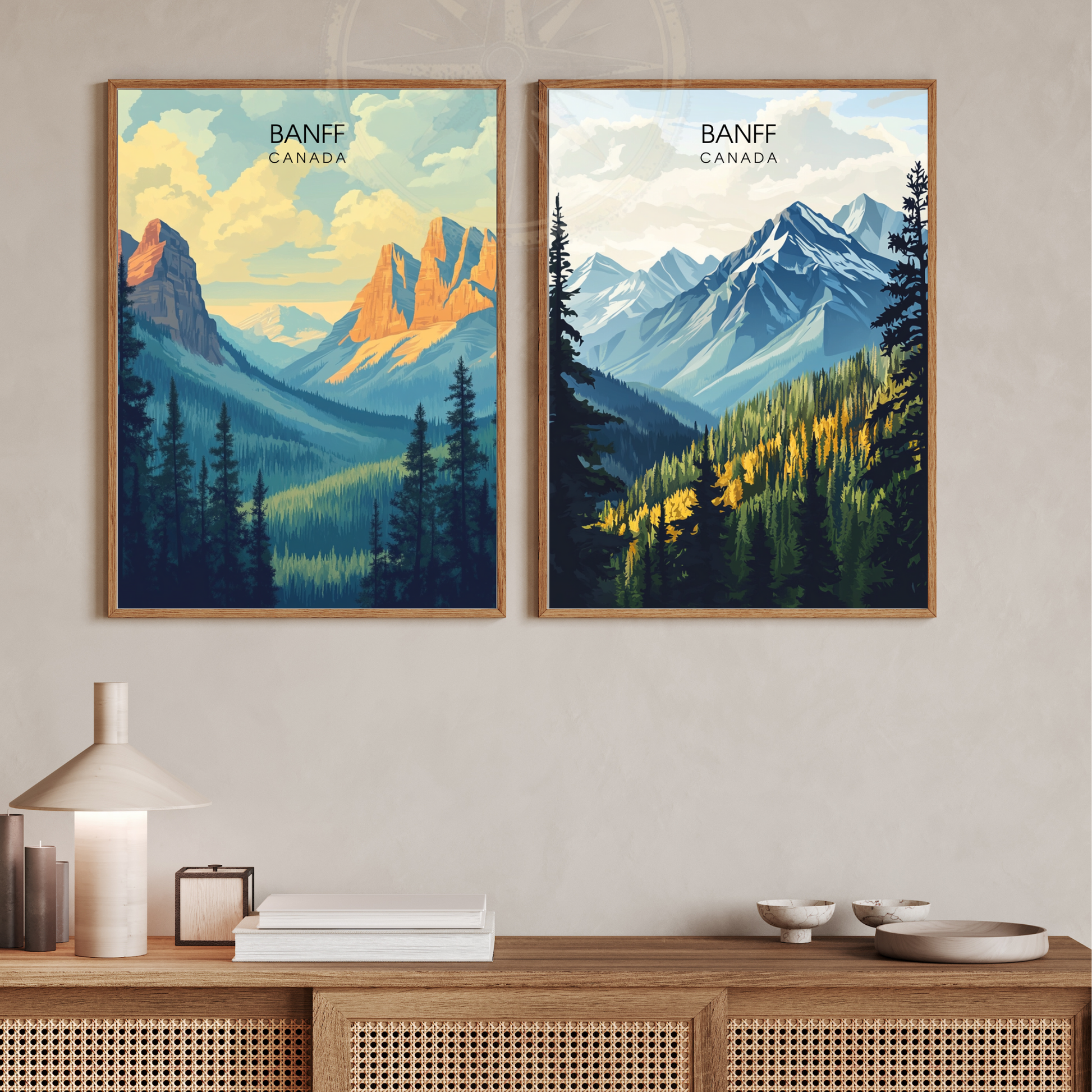 Affiche Parc national de Banff | Poster Canada | Affiche Canada