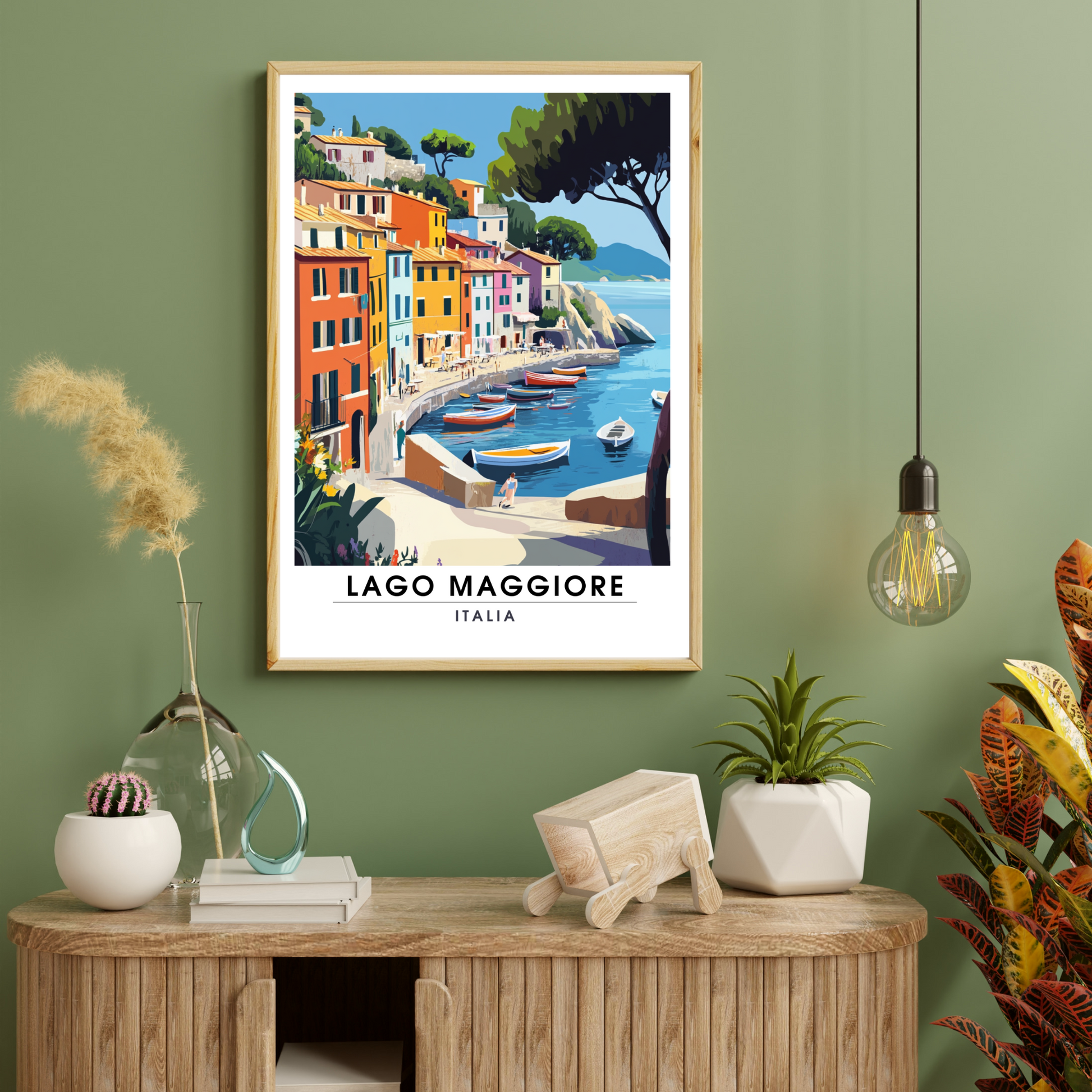 Affiche Lac Majeur | Impression Italie | Affiche Lac