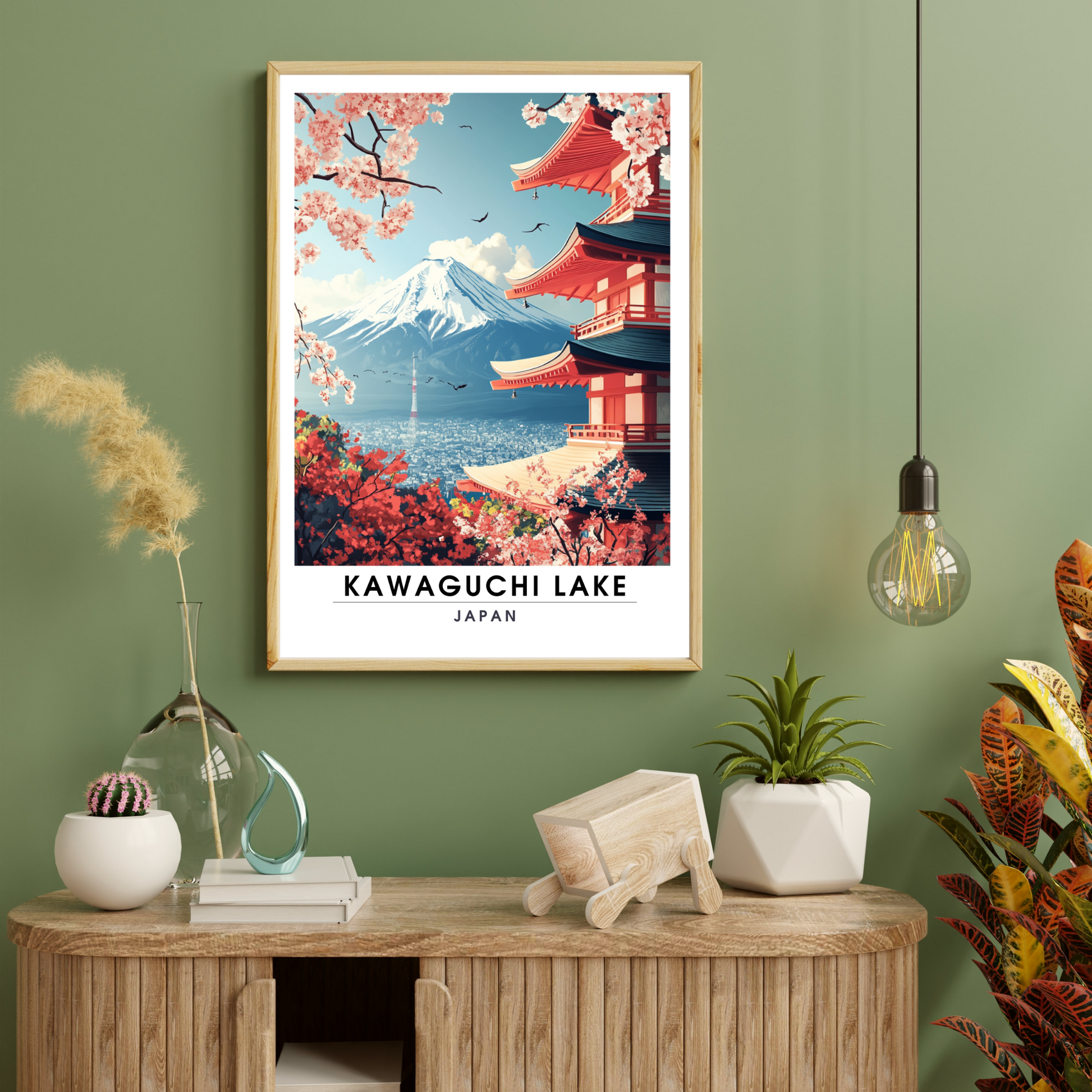 Affiche Kawaguchi Lake| Impression Japan | Affiche Lake