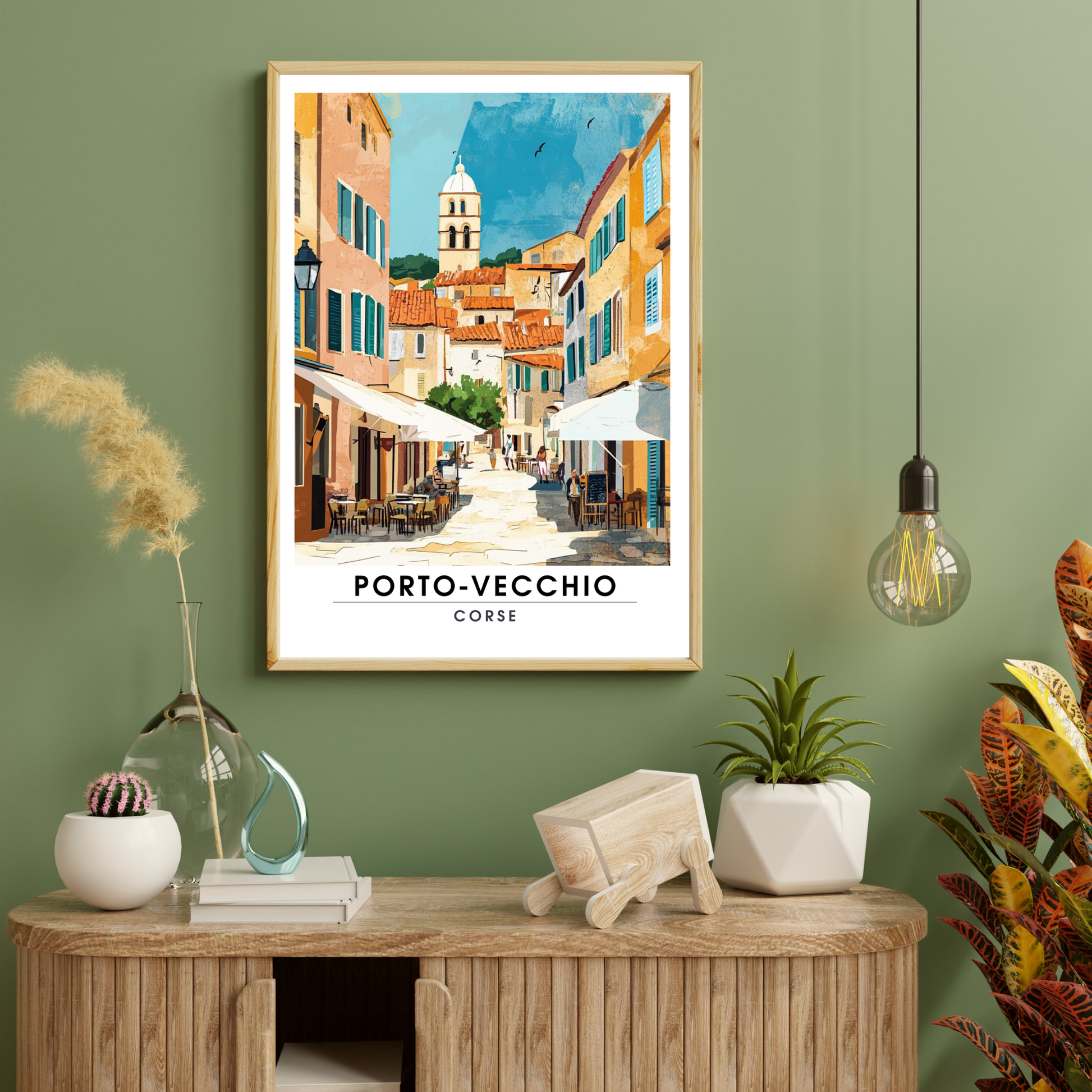 Affiche Porto Vecchio | Poster décoratif Corse | Affiche Corse