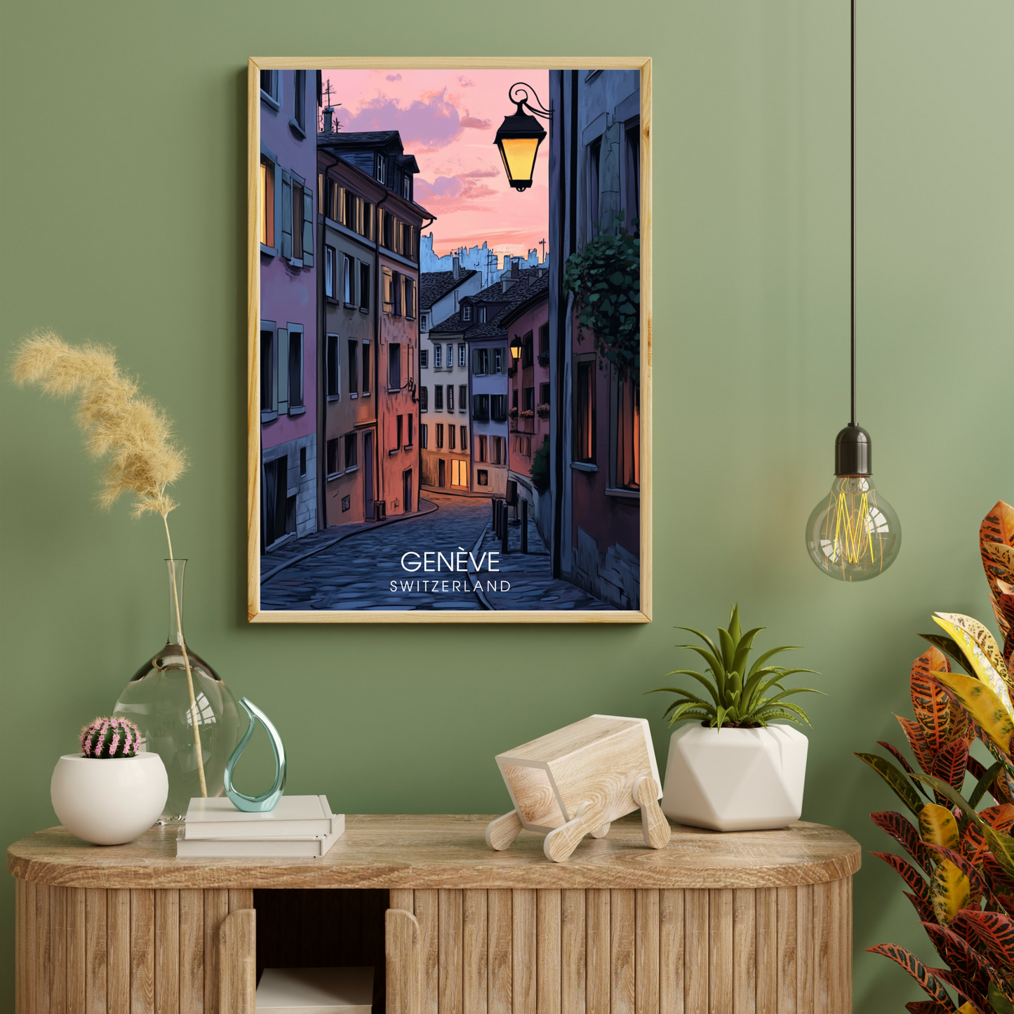 Affiche Genève | Poster décoratif Suisse | Affiche Suisse