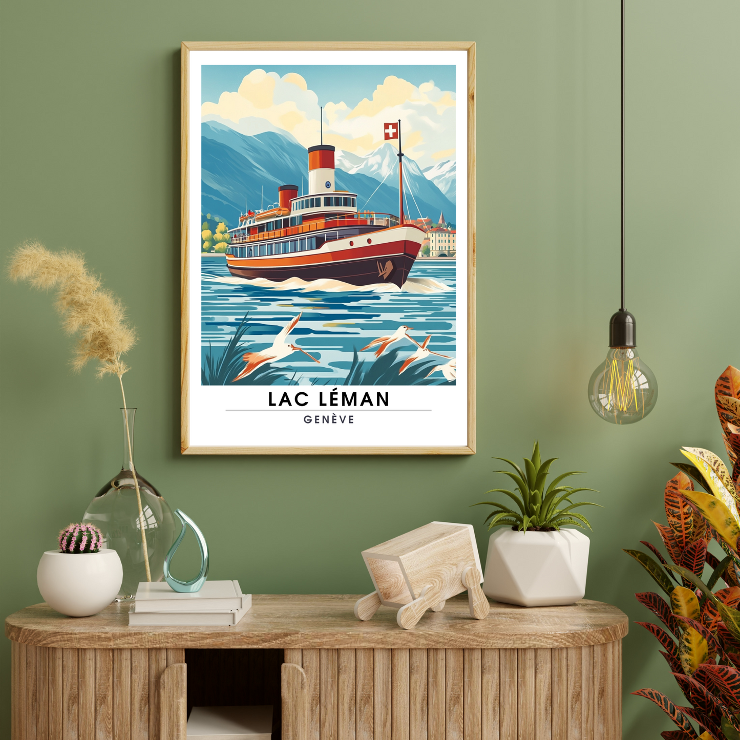 Affiche lac léman | Poster Suisse | Affiche Suisse