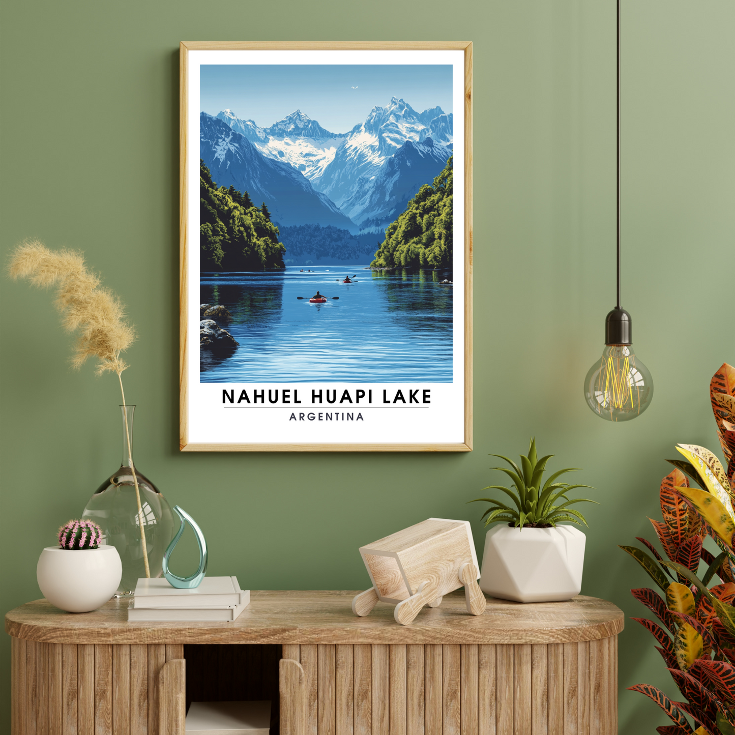 Affiche Lac Nahuel Huapi | Impression de voyage Argentine | Affiche Lac