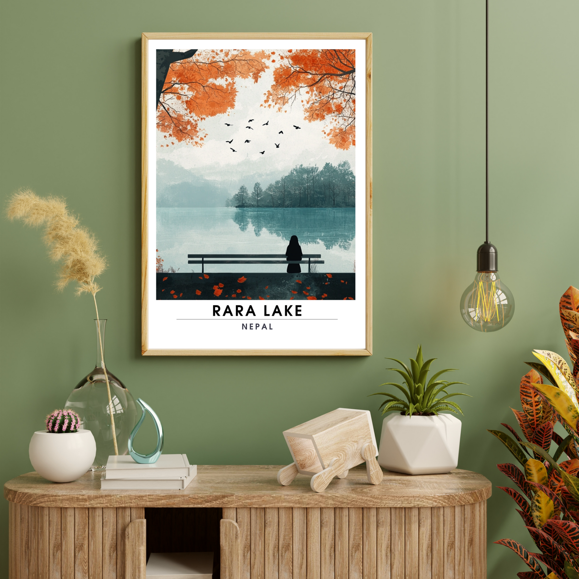 Affiche Rara Lake | Impression Nepal | Affiche Lake