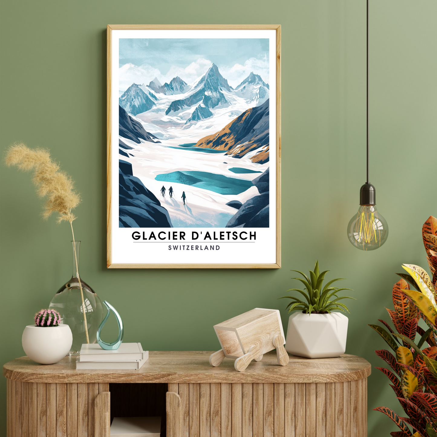 Affiche Glacier d'Aletsch | Poster Suisse | Affiche Suisse