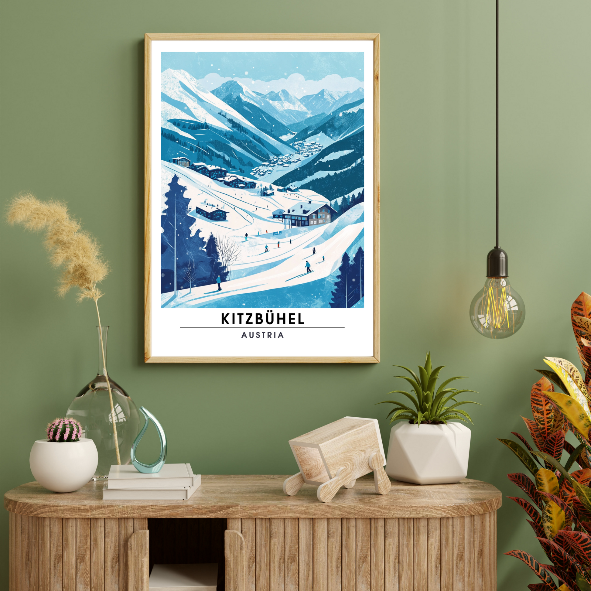 Affiche Kitzbühel | Poster Autriche | Affiche Autriche