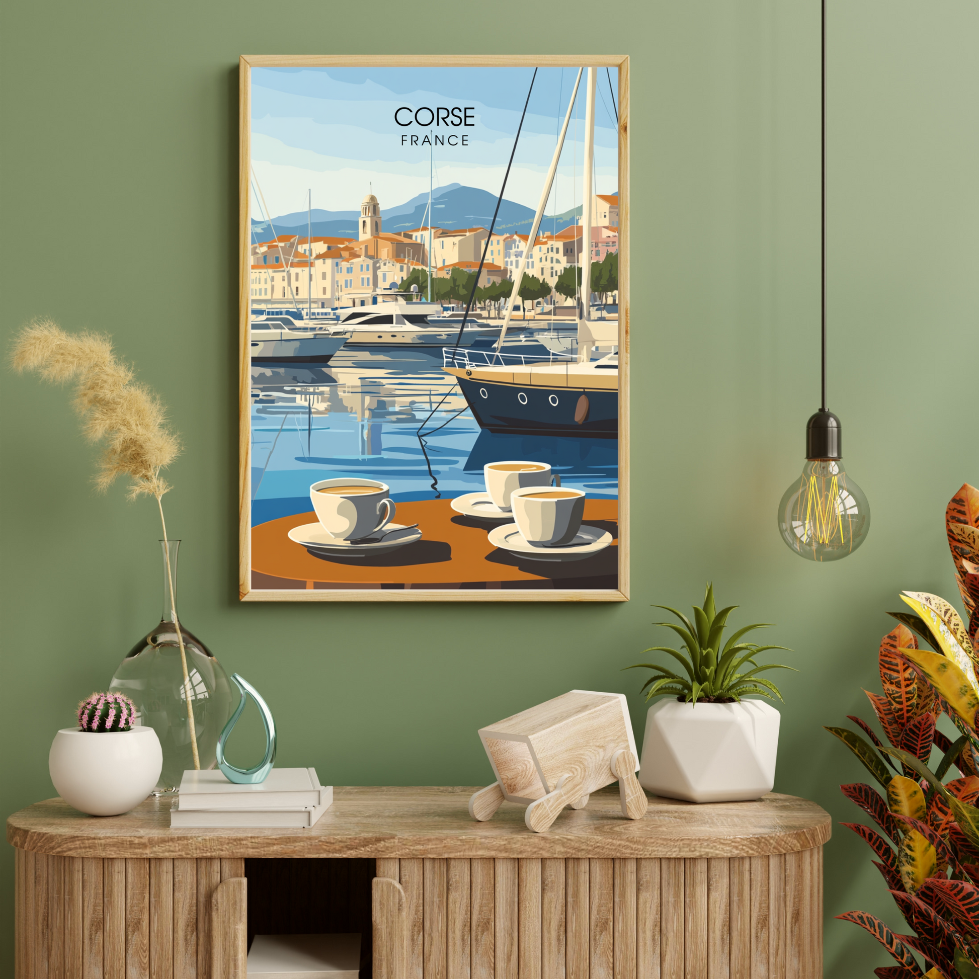 Affiche Corse | Poster de voyage Corse | Affiche France