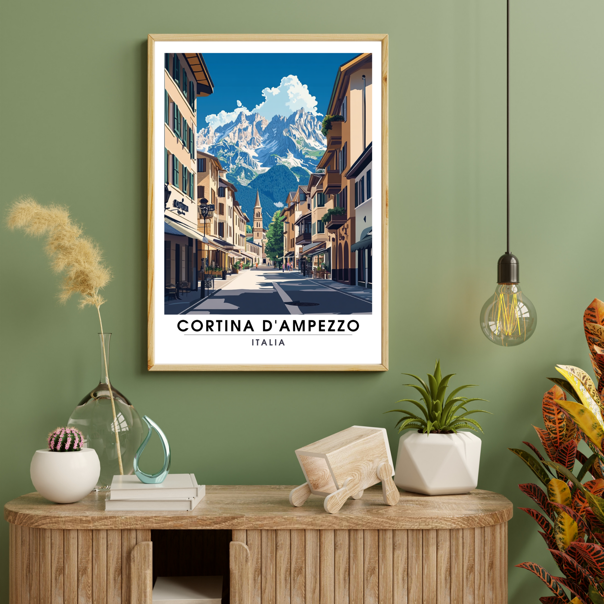 Affiche Cortina d'Ampezzo | Impression Italie | Affiche Italie