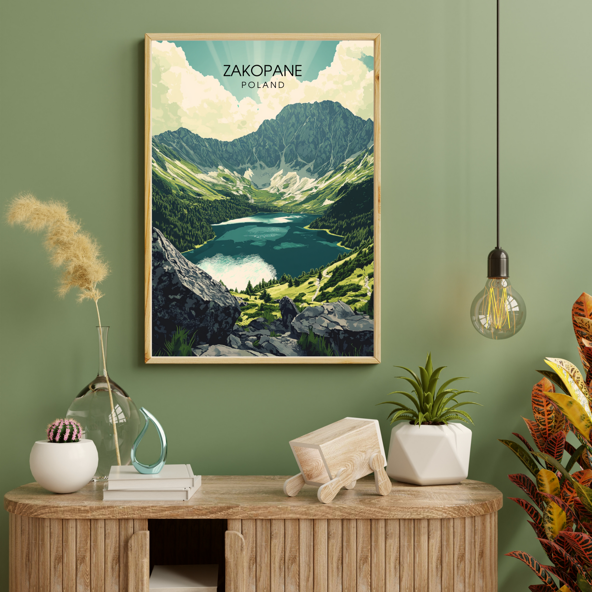 Affiche Zakopane | Impression Pologne | Affiche Pologne