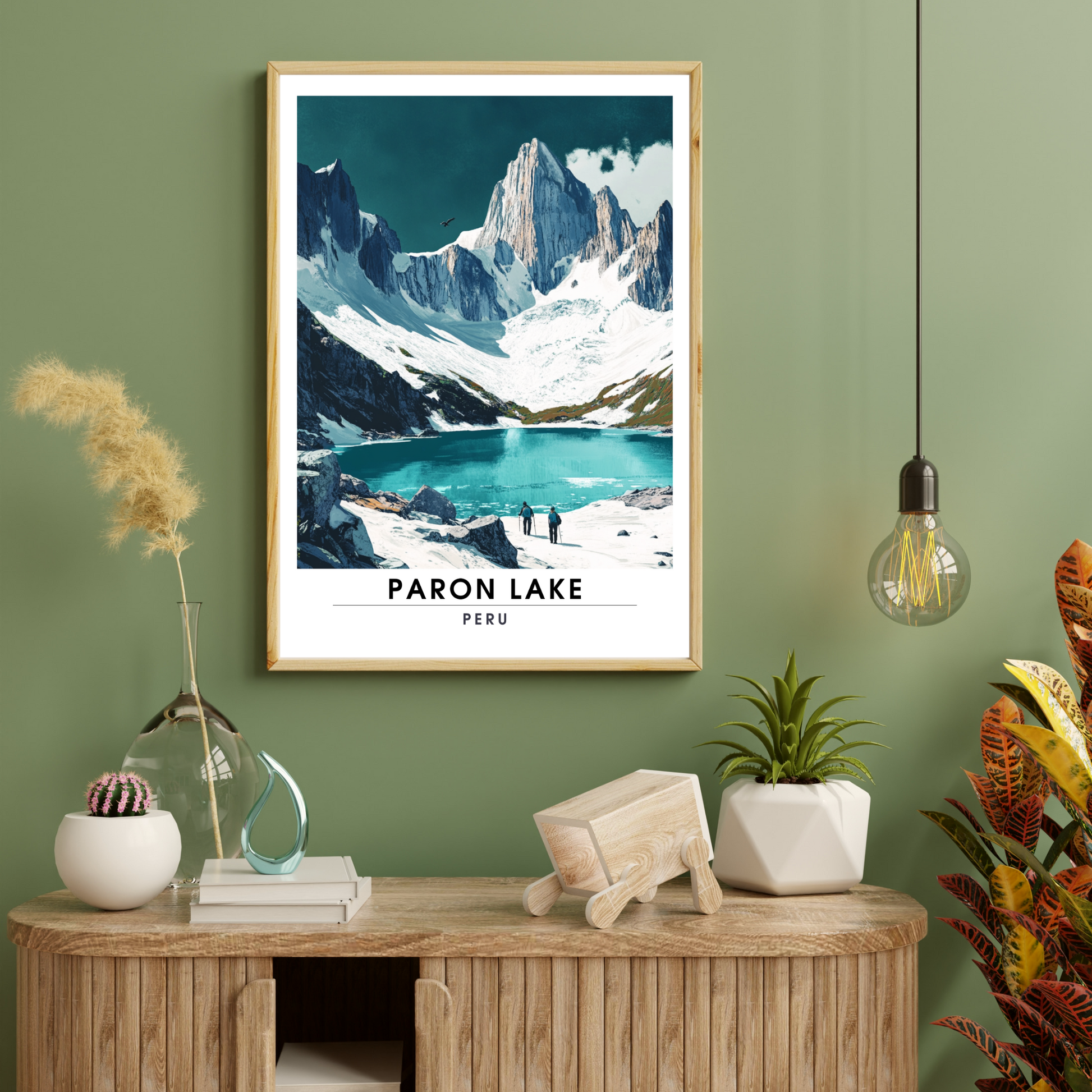 Affiche Lac Paron | Poster de voyage Pérou | Affiche Lac