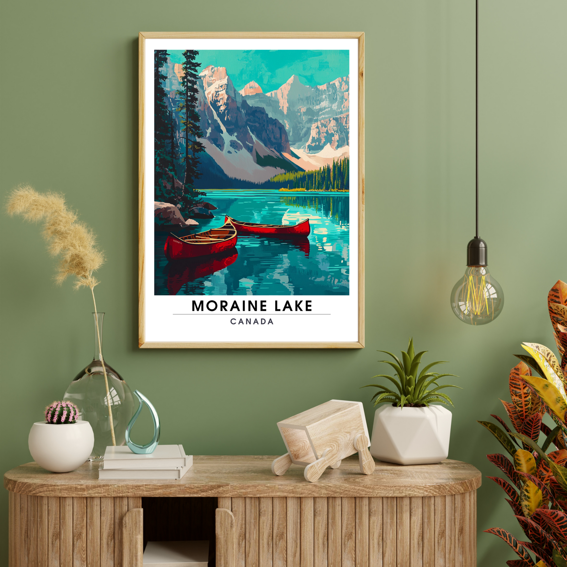 Affiche Lac Moraine | Poster Canada | Affiche Lac