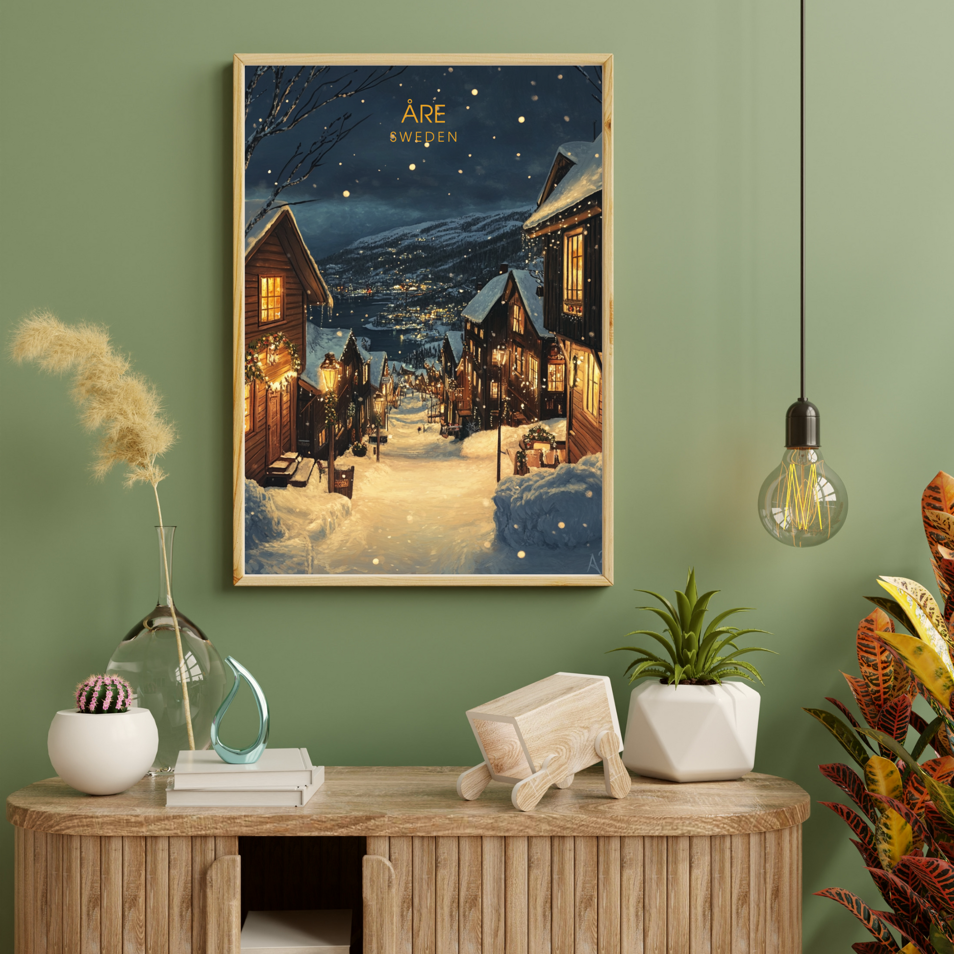 Affiche Åre | Poster décoratif Suède | Affiche Suède