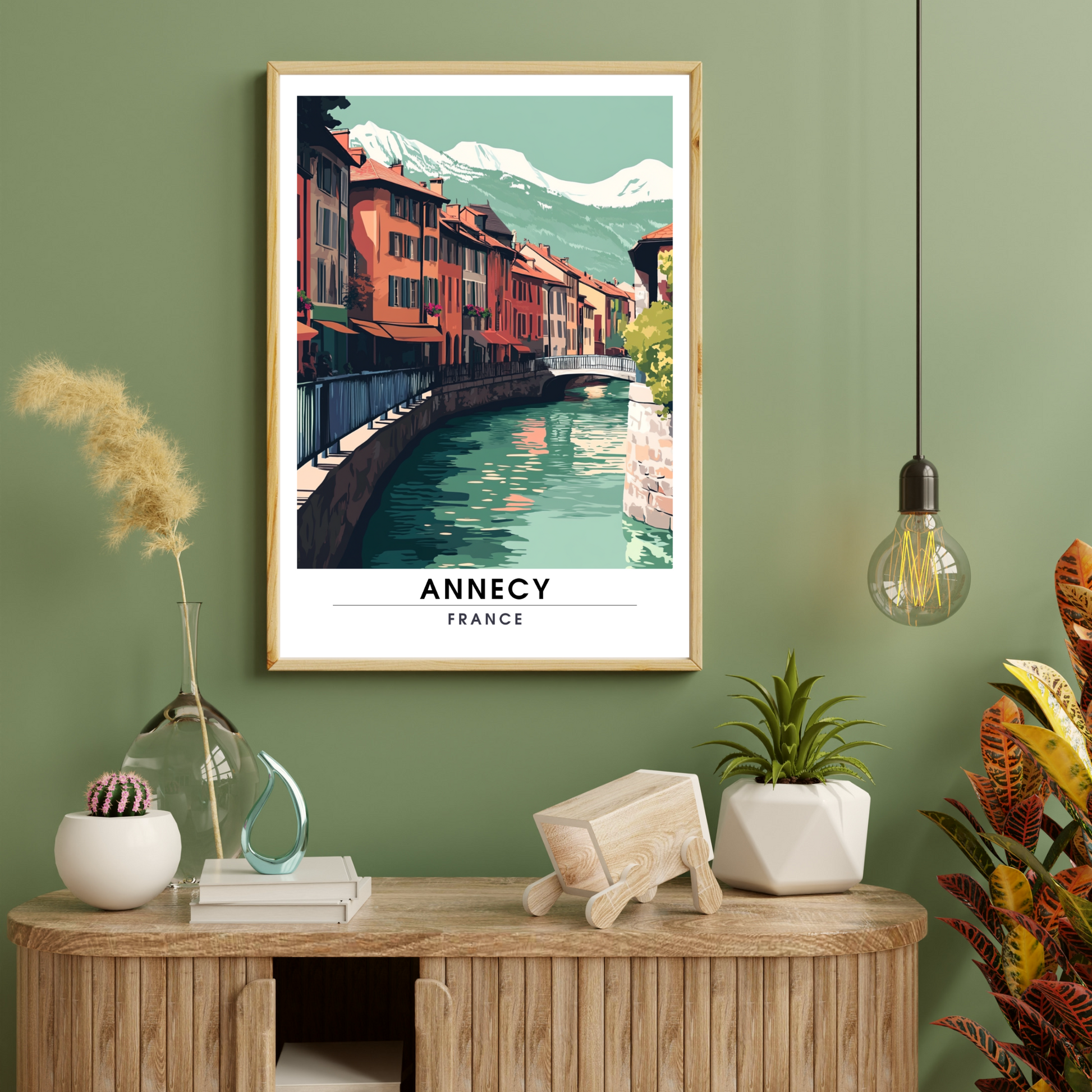 Affiche Annecy | Poster de voyage France | Affiche France