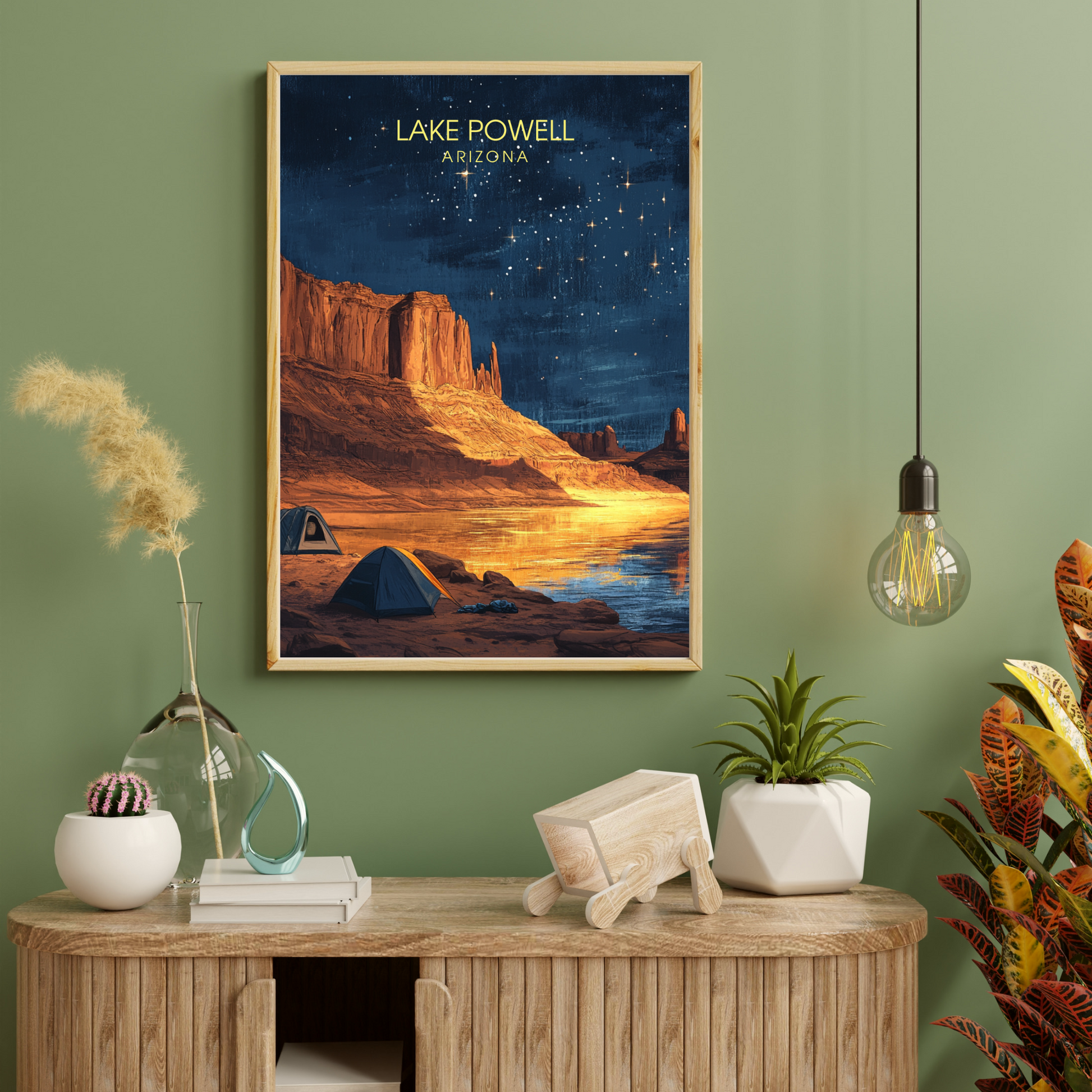 Affiche Lac Powell Arizona | Impression de voyage États-Unis | Affiche Lac
