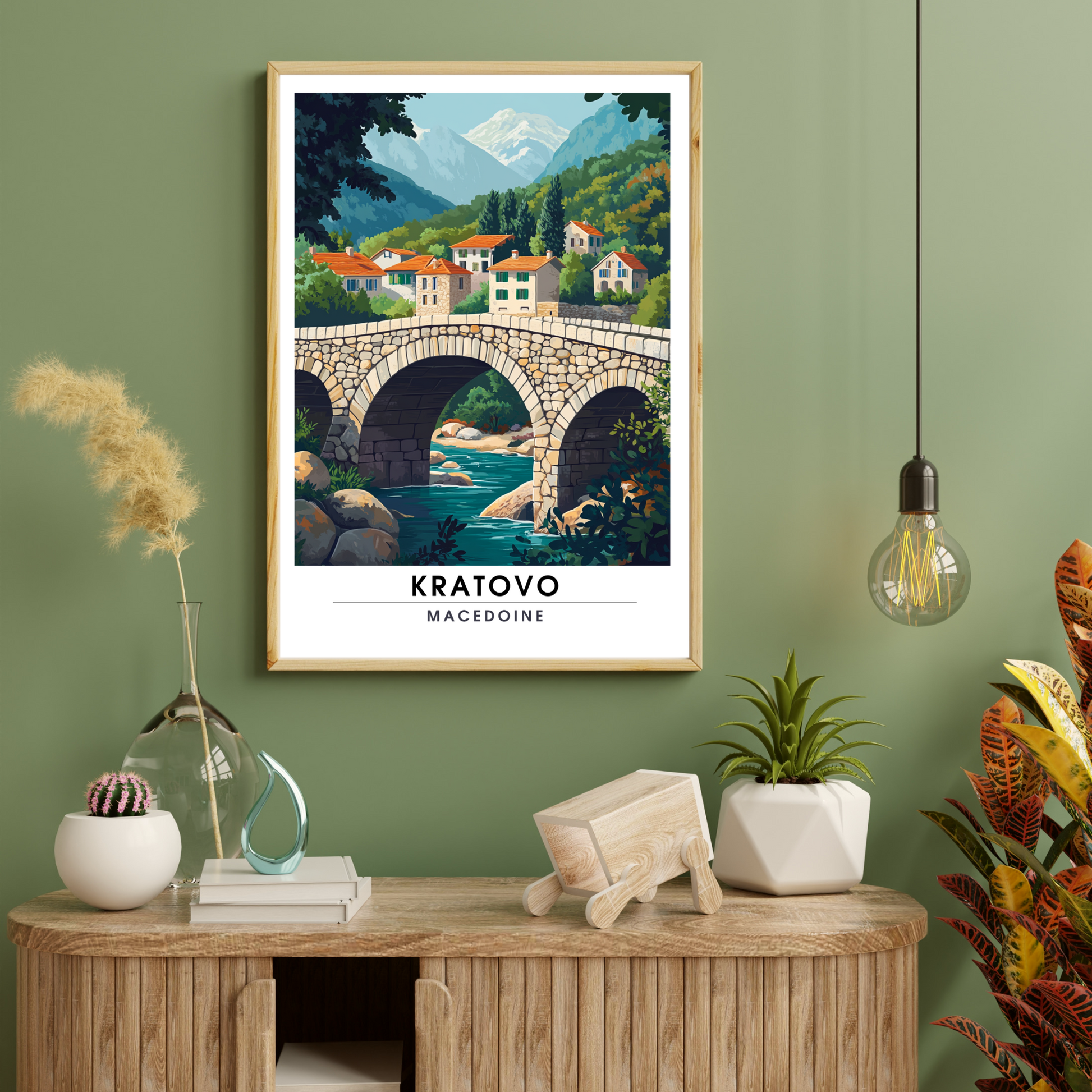 Affiche Kratovo | Impression Macédoine | Affiche Macédoine