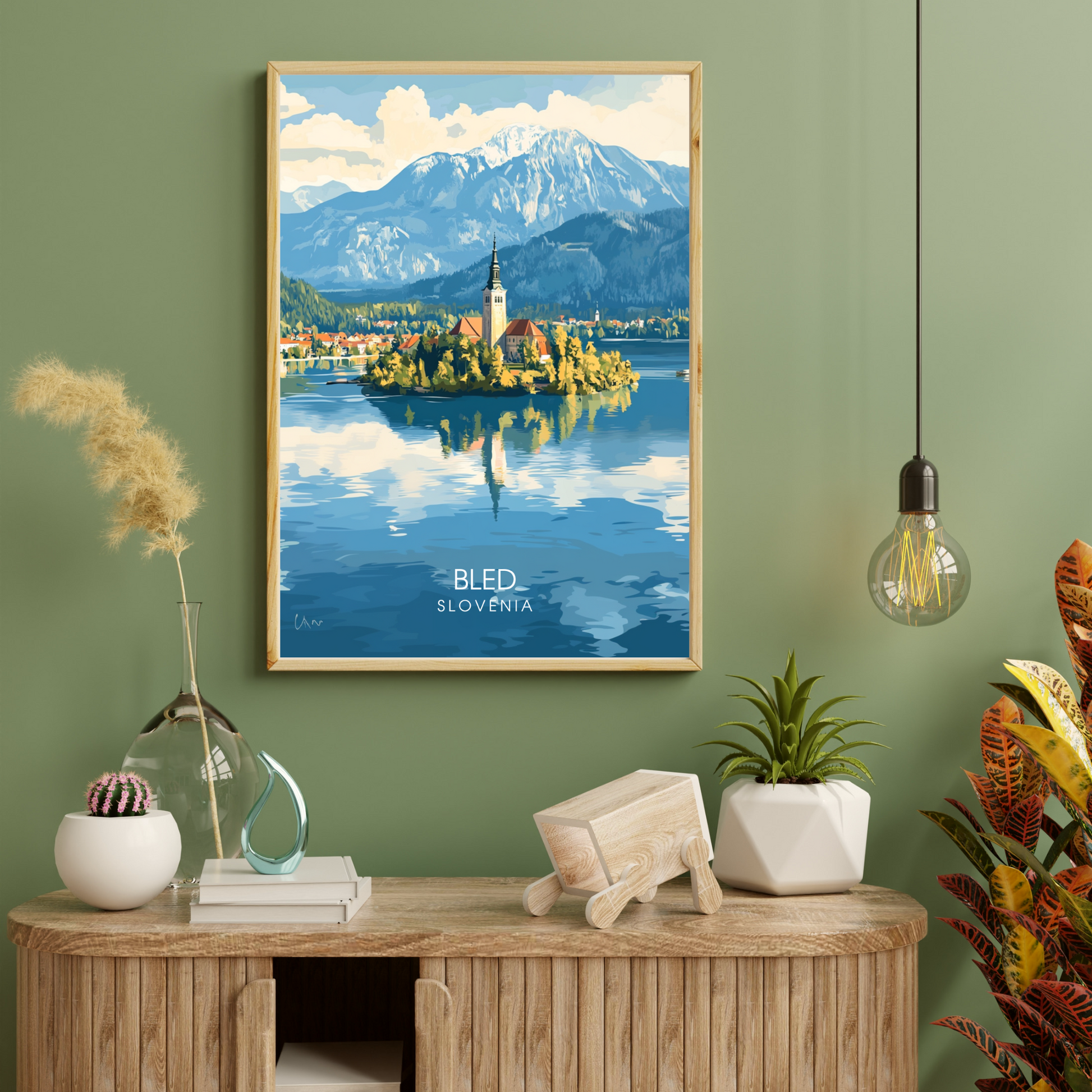 Affiche Bled |Poster Slovénie | Affiche Slovénie