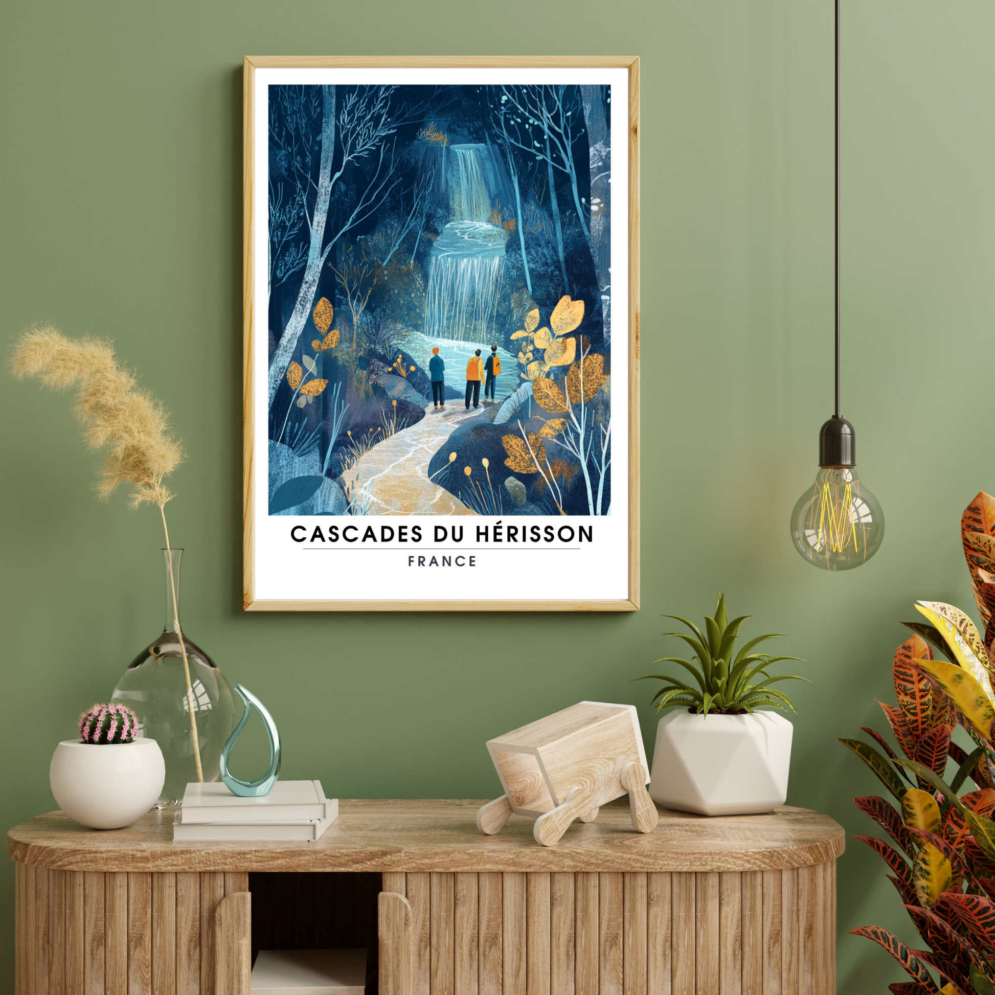 Affiche Cascades du Hérisson | Impression france | France