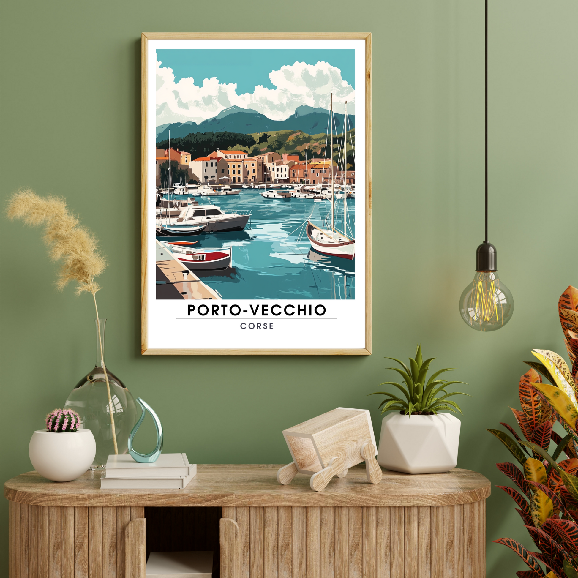 Affiche Porto Vecchio | Impression Corse | Affiche Corse