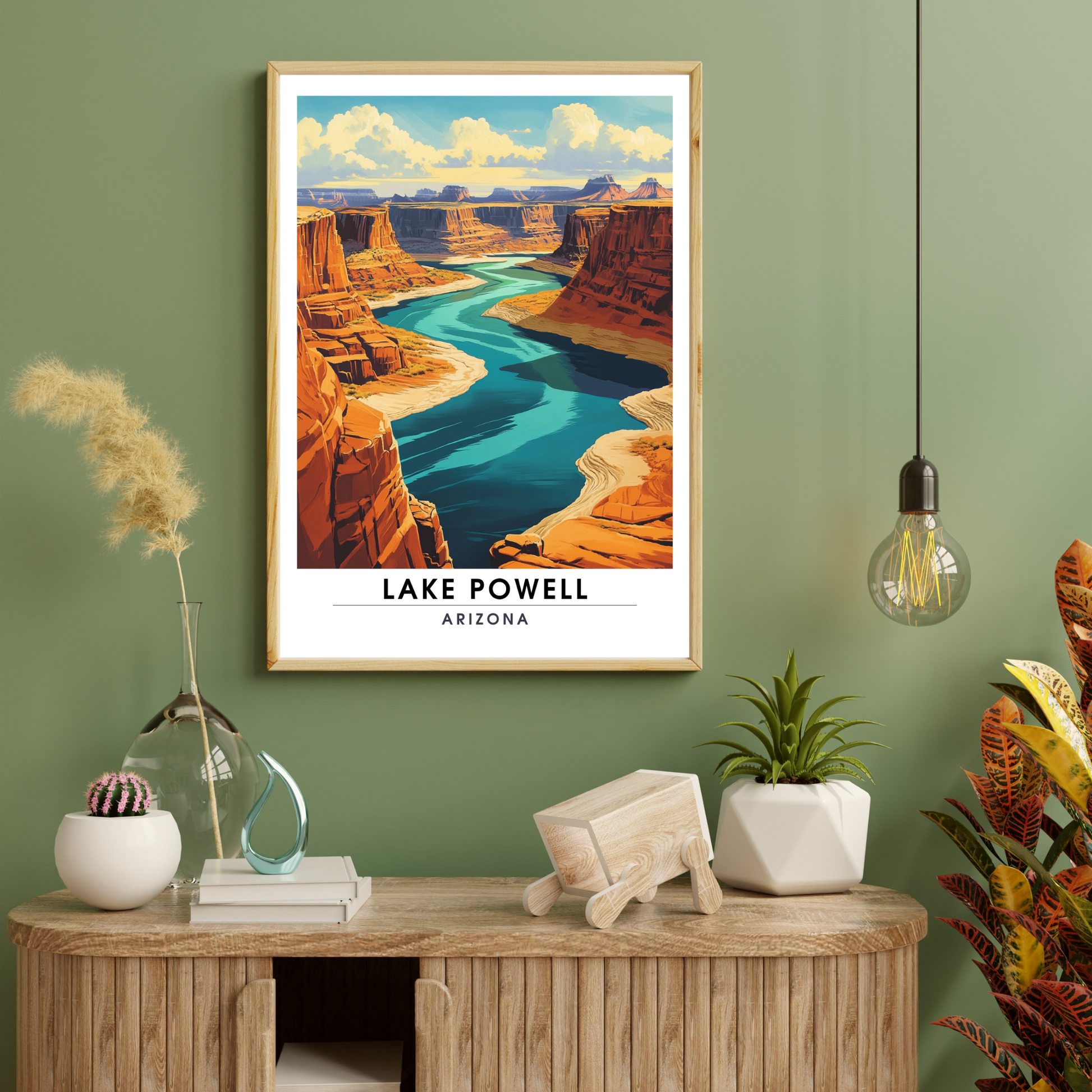 Affiche Lac Powell Arizona | Impression États-Unis | Affiche Lac