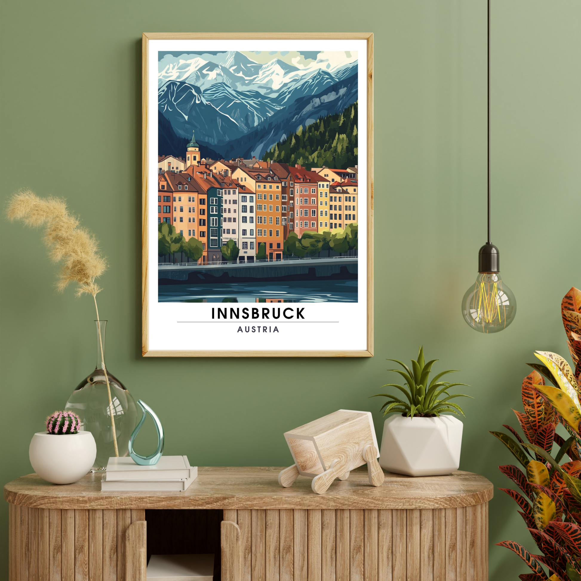 Affiche Innsbruck | Impression Autriche | Affiche Autriche