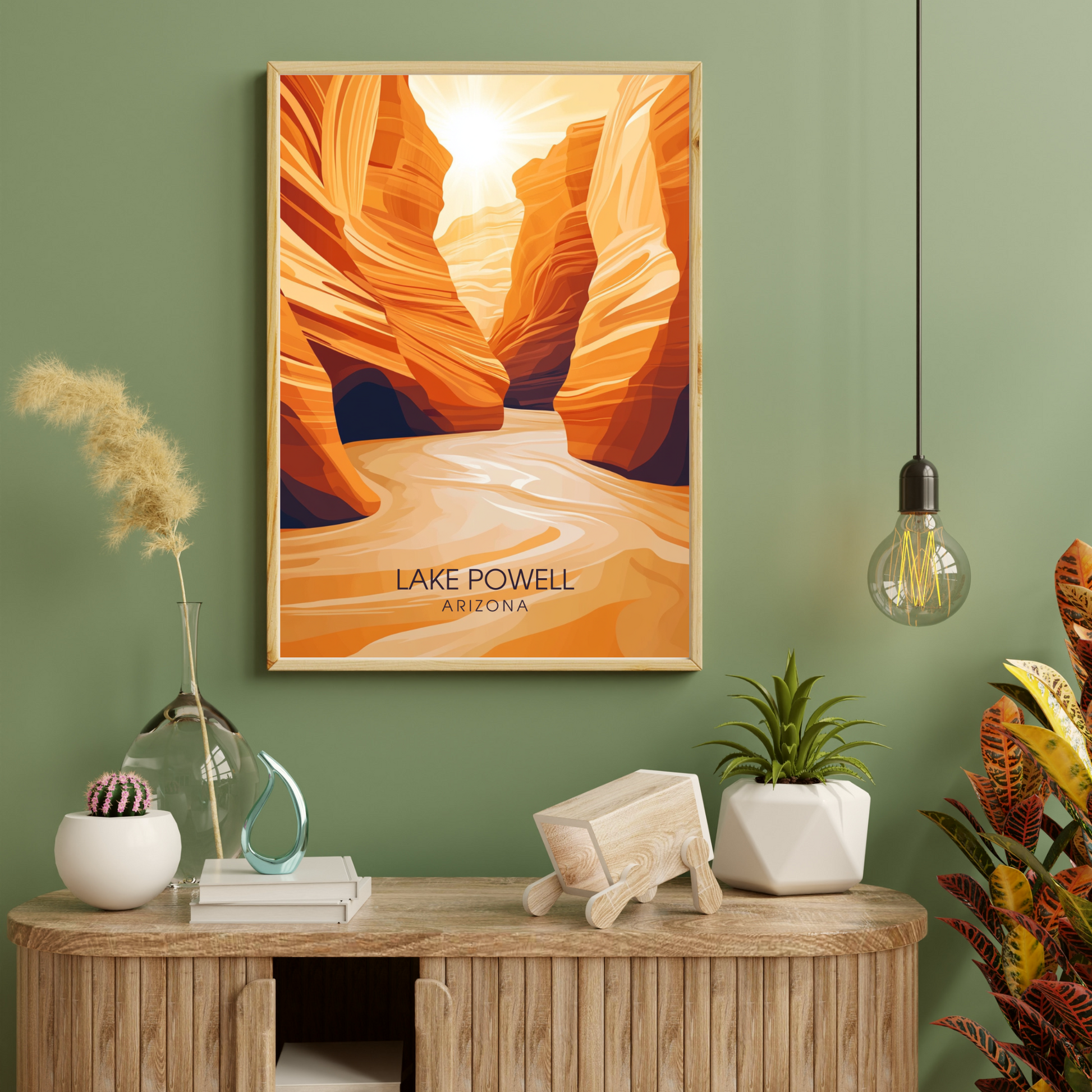 Affiche Lac Powell Arizona | Poster murale États-Unis | Affiche Lac