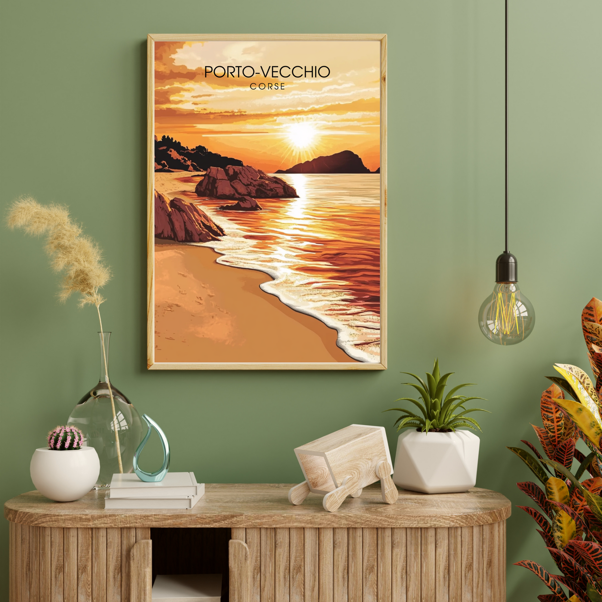 Affiche Porto Vecchio | Poster Corse | Affiche Corse