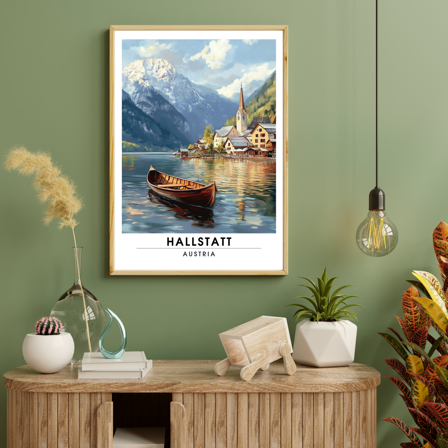 Affiche Hallstatt | Poster Autriche | Affiche Autriche