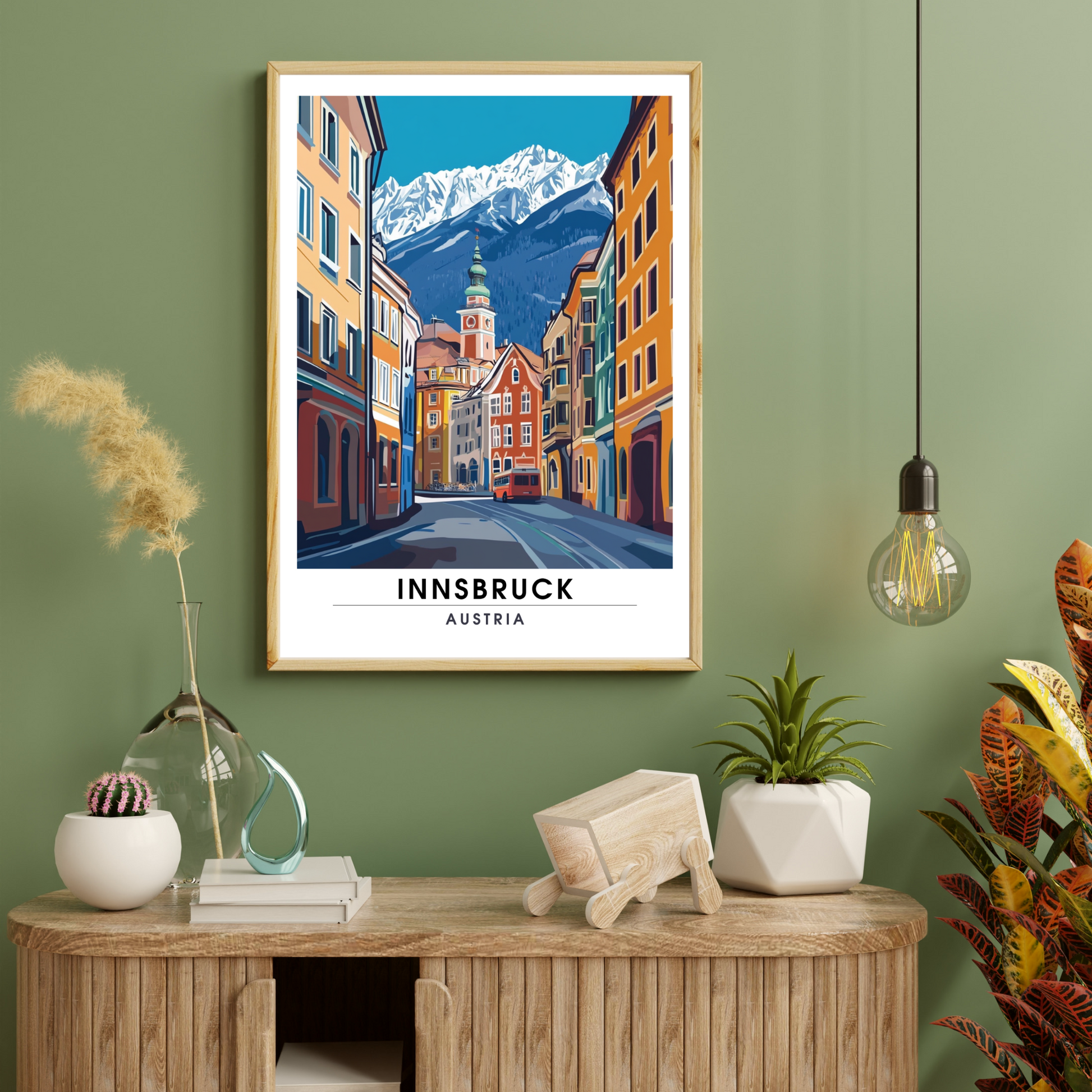 Affiche Innsbruck | Poster décoratif Autriche | Affiche Autriche