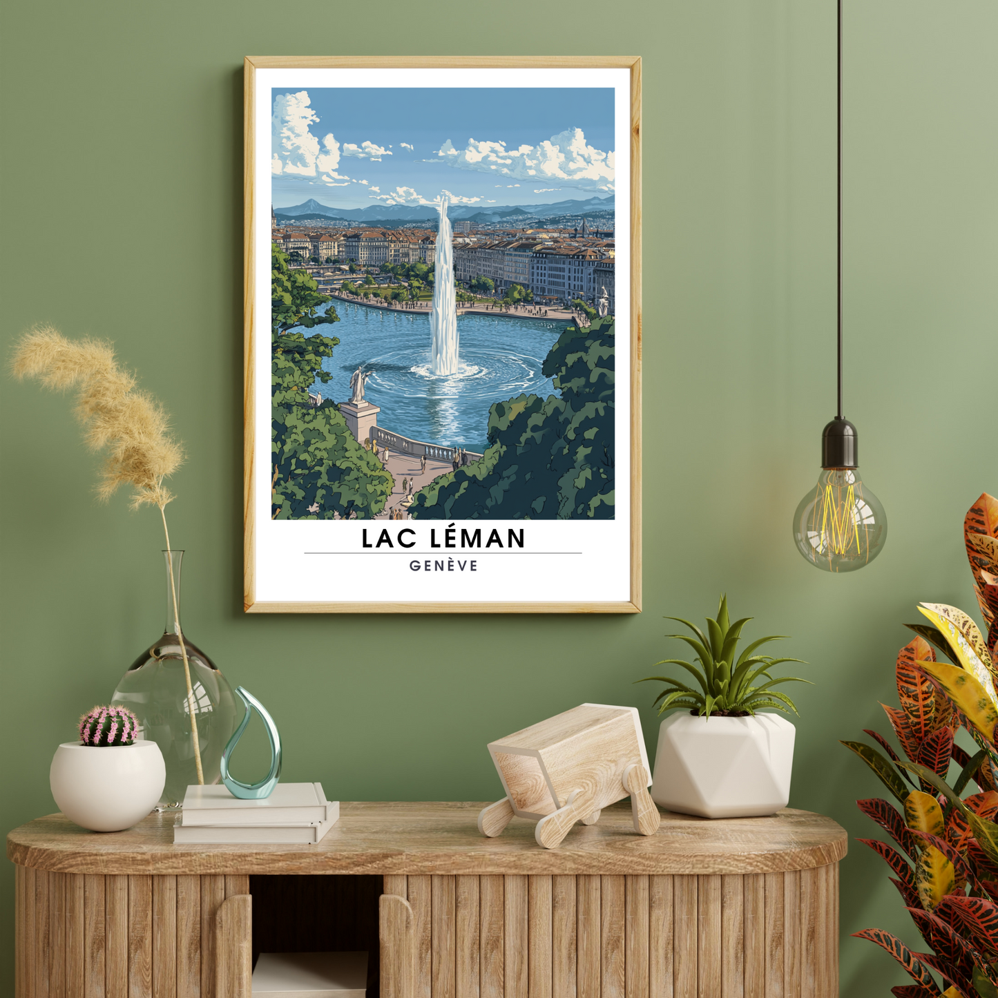 Affiche Lac léman | Impression Suisse | Affiche Suisse