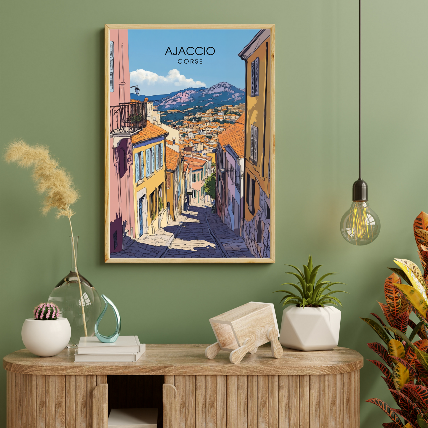 Affiche Ajaccio | Poster Corse | Affiche Corse
