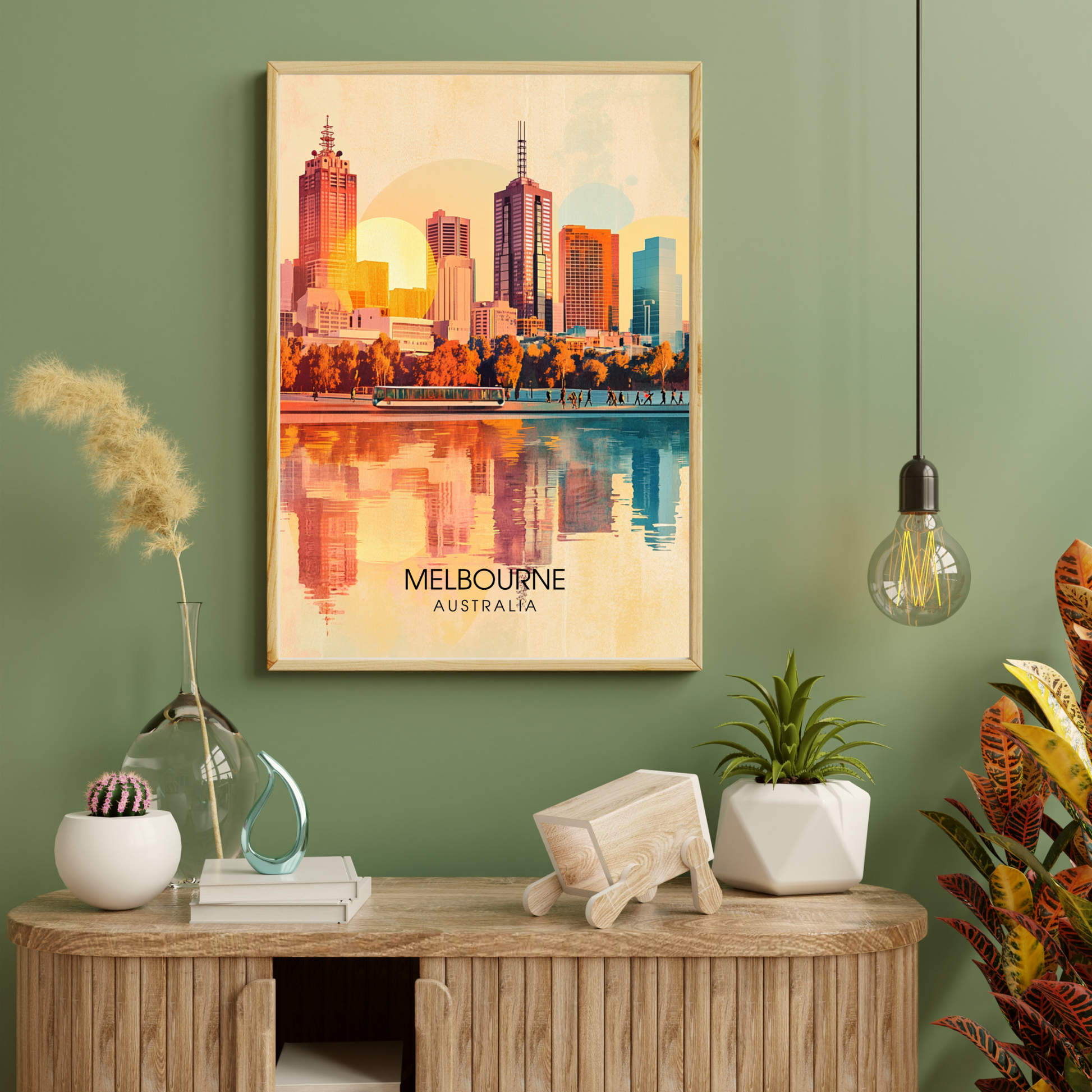 Affiche Melbourne | Poster de voyage Australie | Affiche Australie