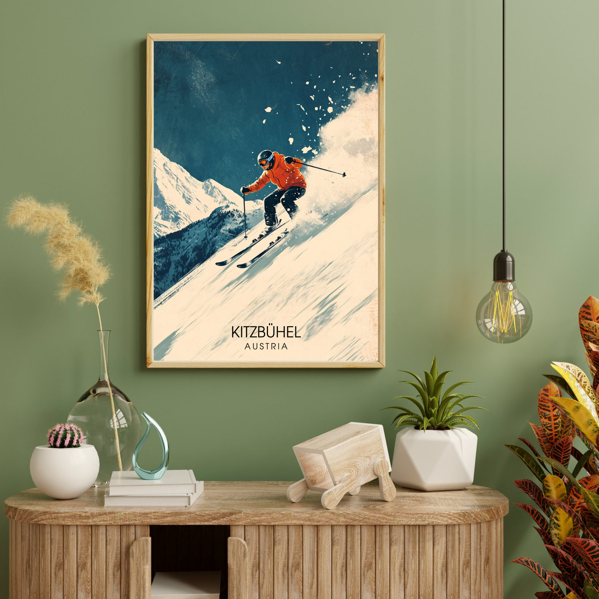 Affiche Kitzbühel | Impression de voyage Autriche | Affiche Autriche