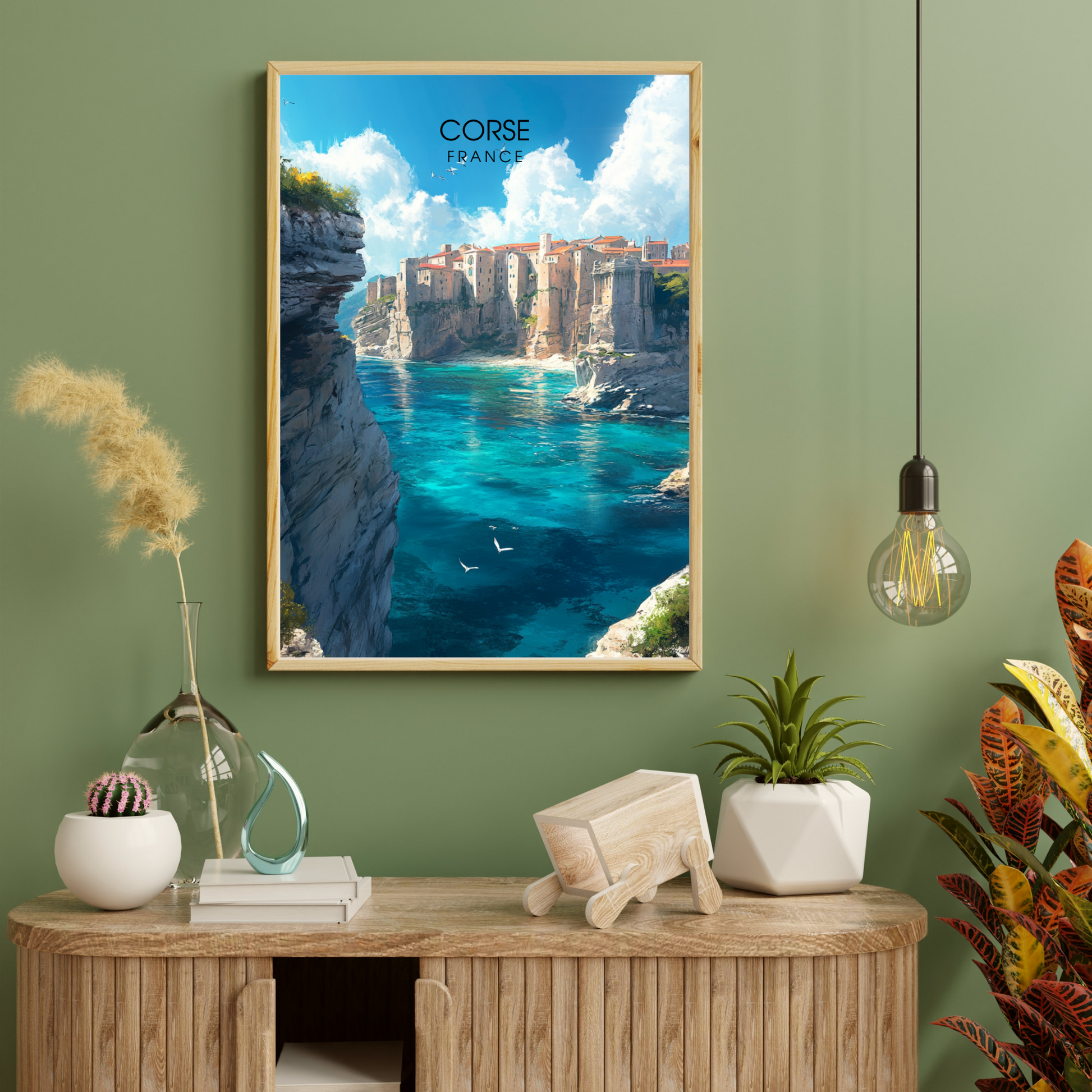 Affiche Corse | Poster de voyage Corse | Affiche de voyage France