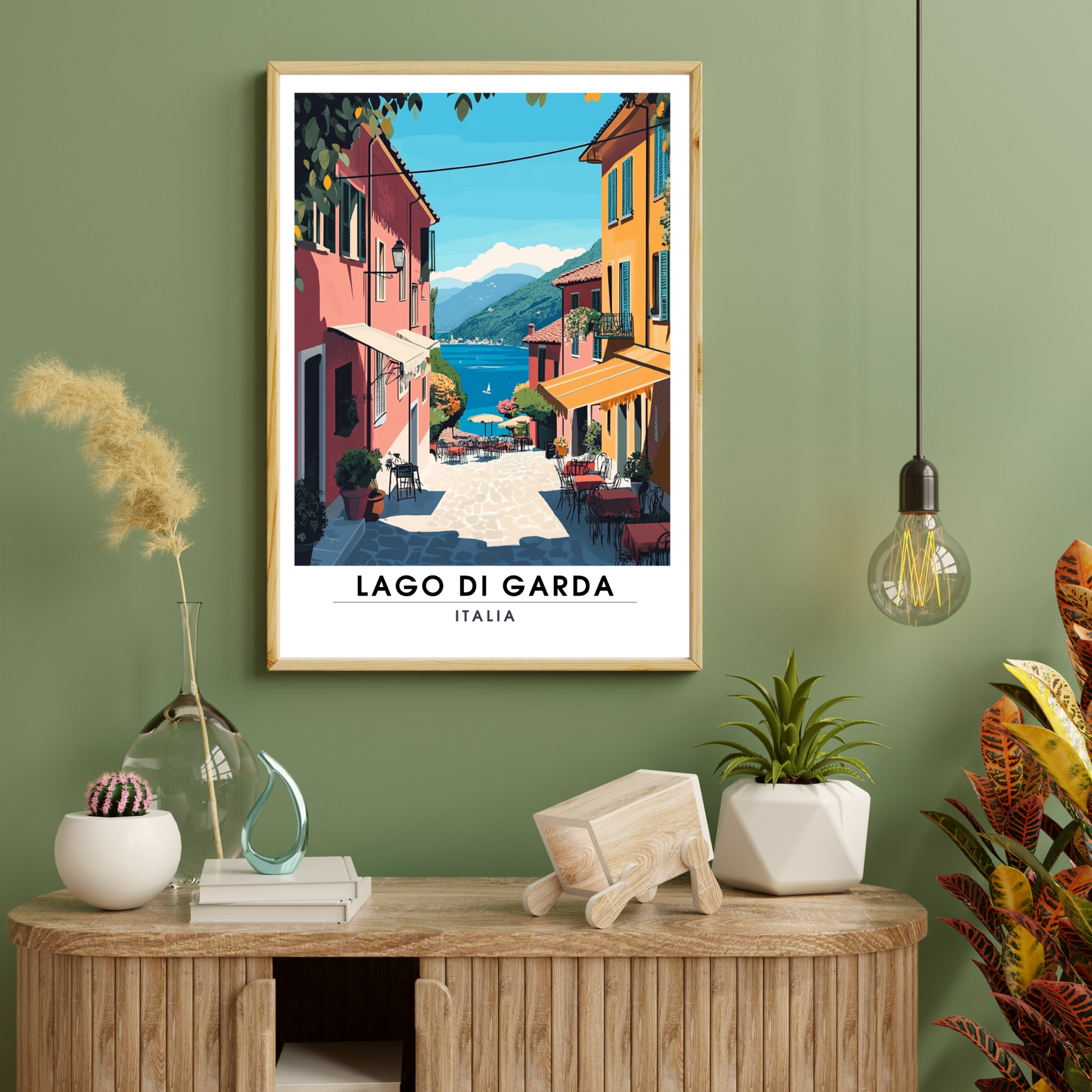 Affiche Lac de Garde | Impression Italie | Affiche Lac