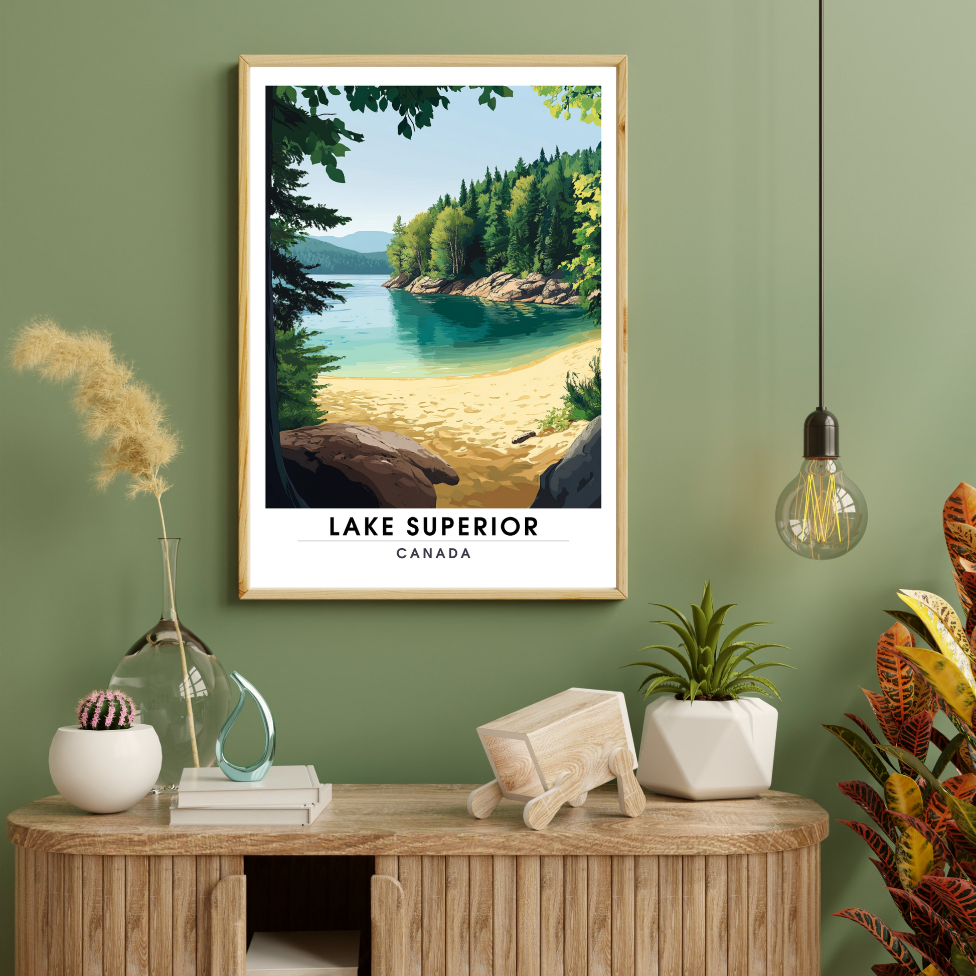 Affiche Lac Supérieur | Poster Canada | Affiche Lac