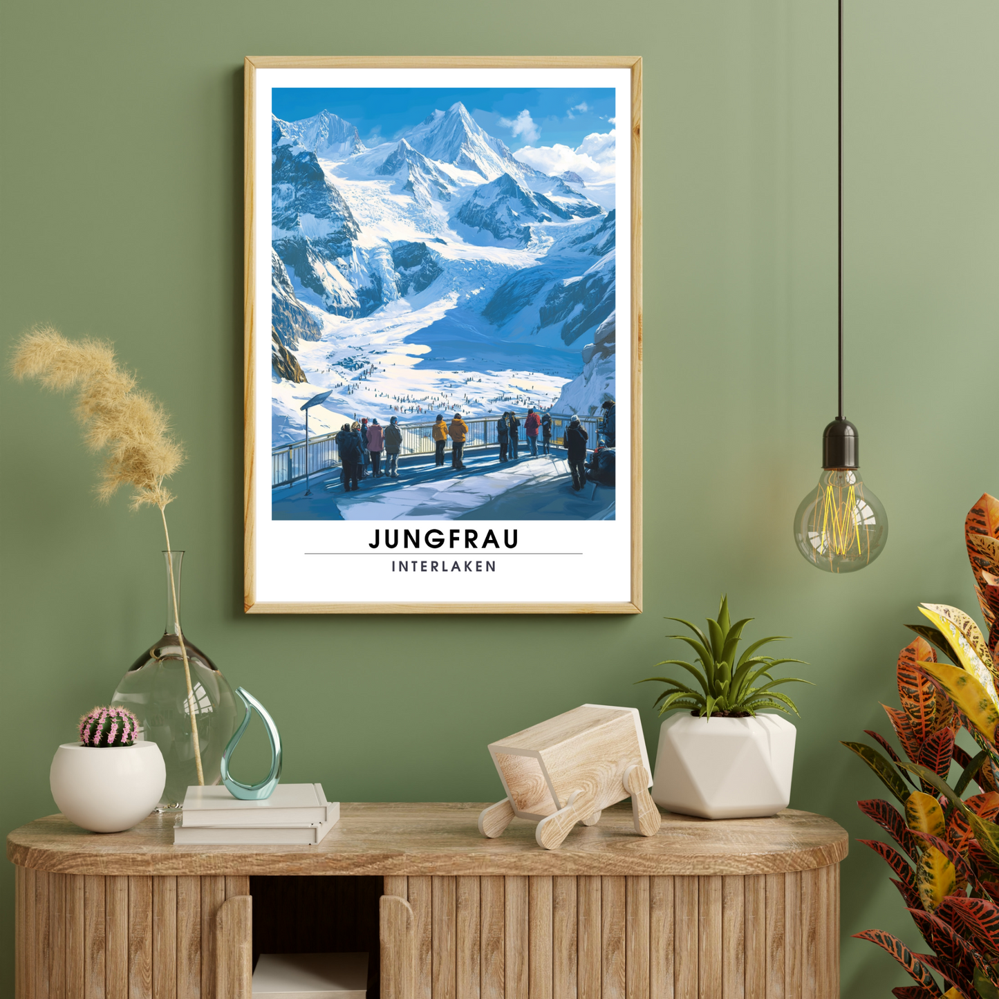 Affiche Jungfrau Interlaken | Impression Suisse | Affiche Suisse