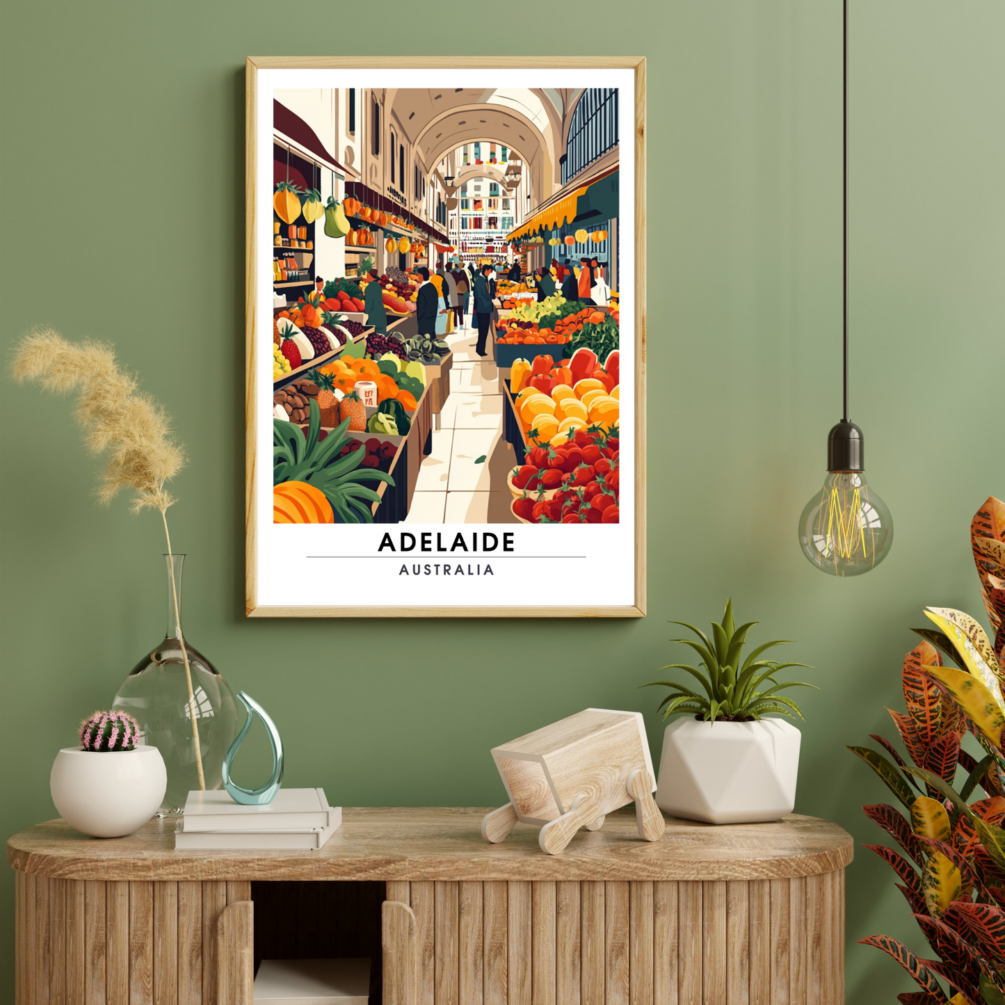 Affiche Adélaïde | Poster de voyage Australie | Affiche Australie