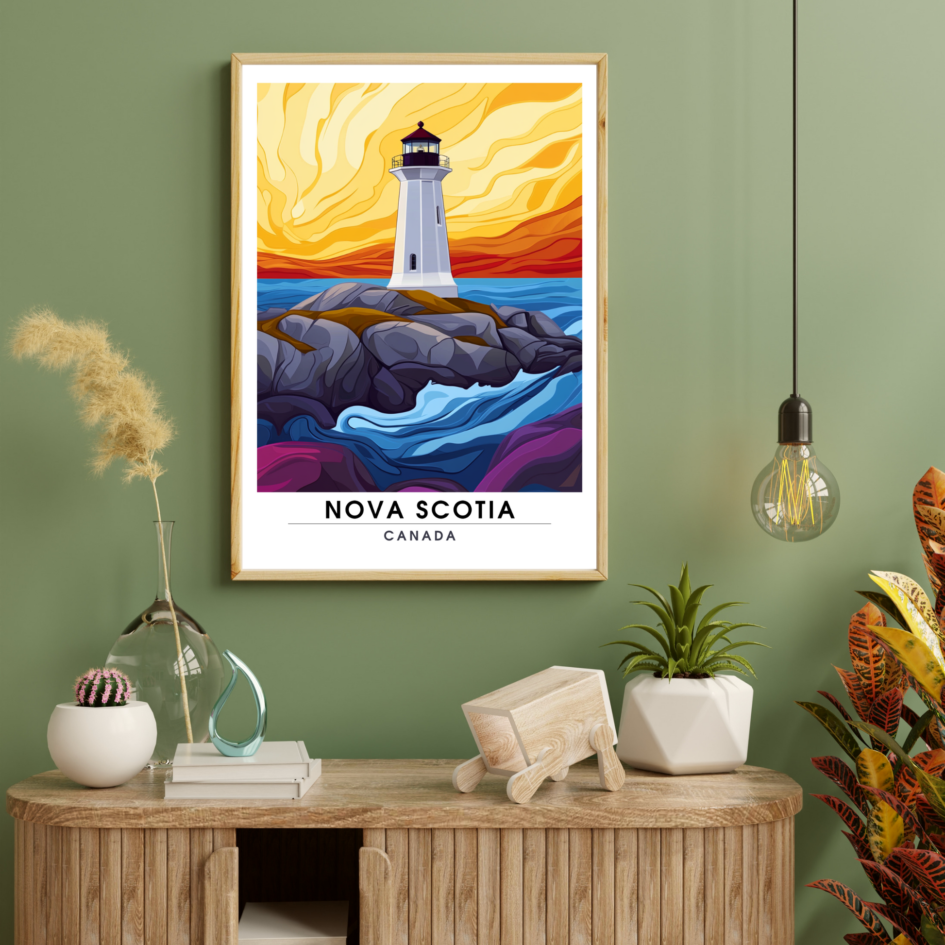 Affiche Nouvelle Écosse | Impression de voyage Canada | Affiche Canada